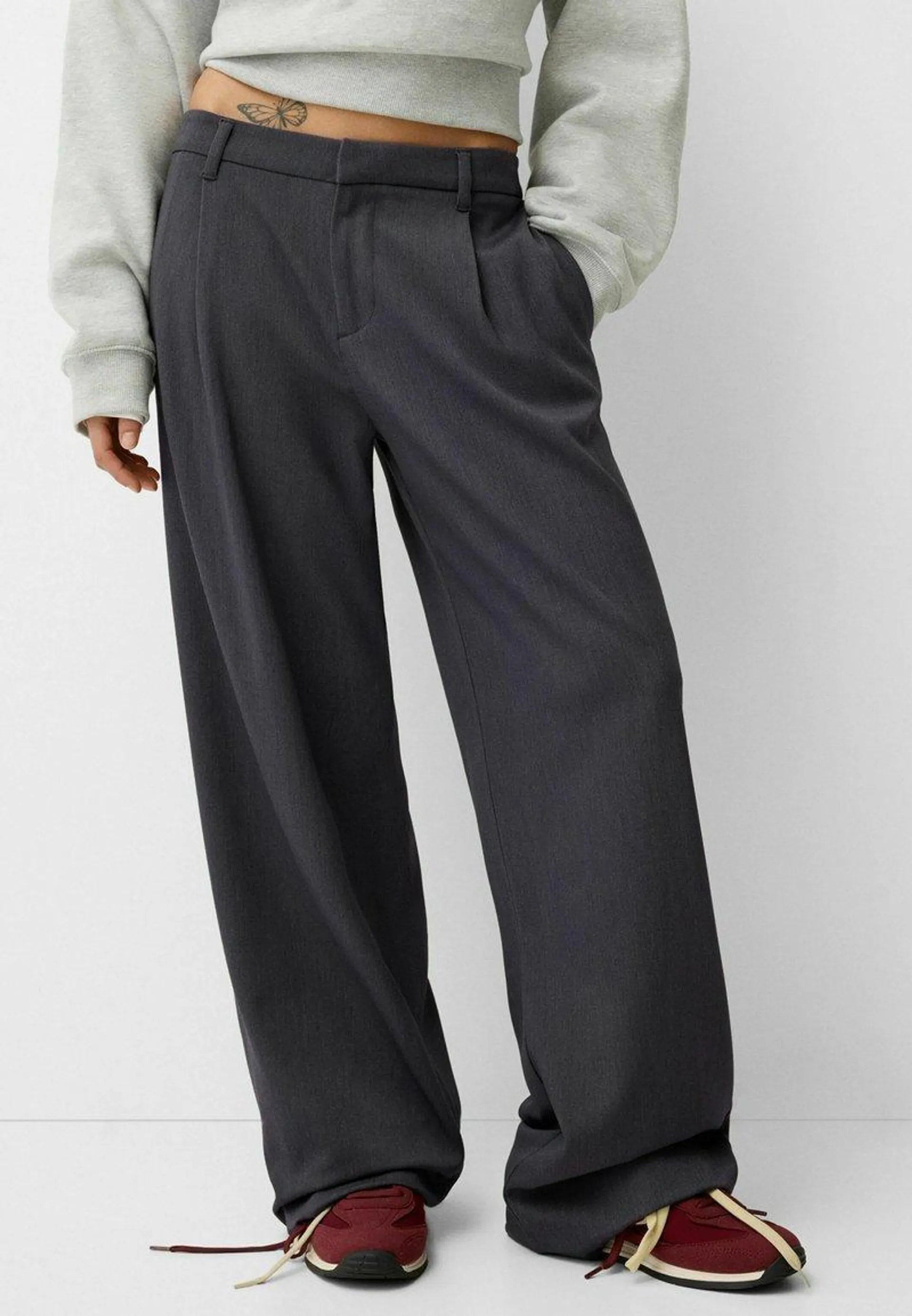 BAGGY - Pantalon classique - grey