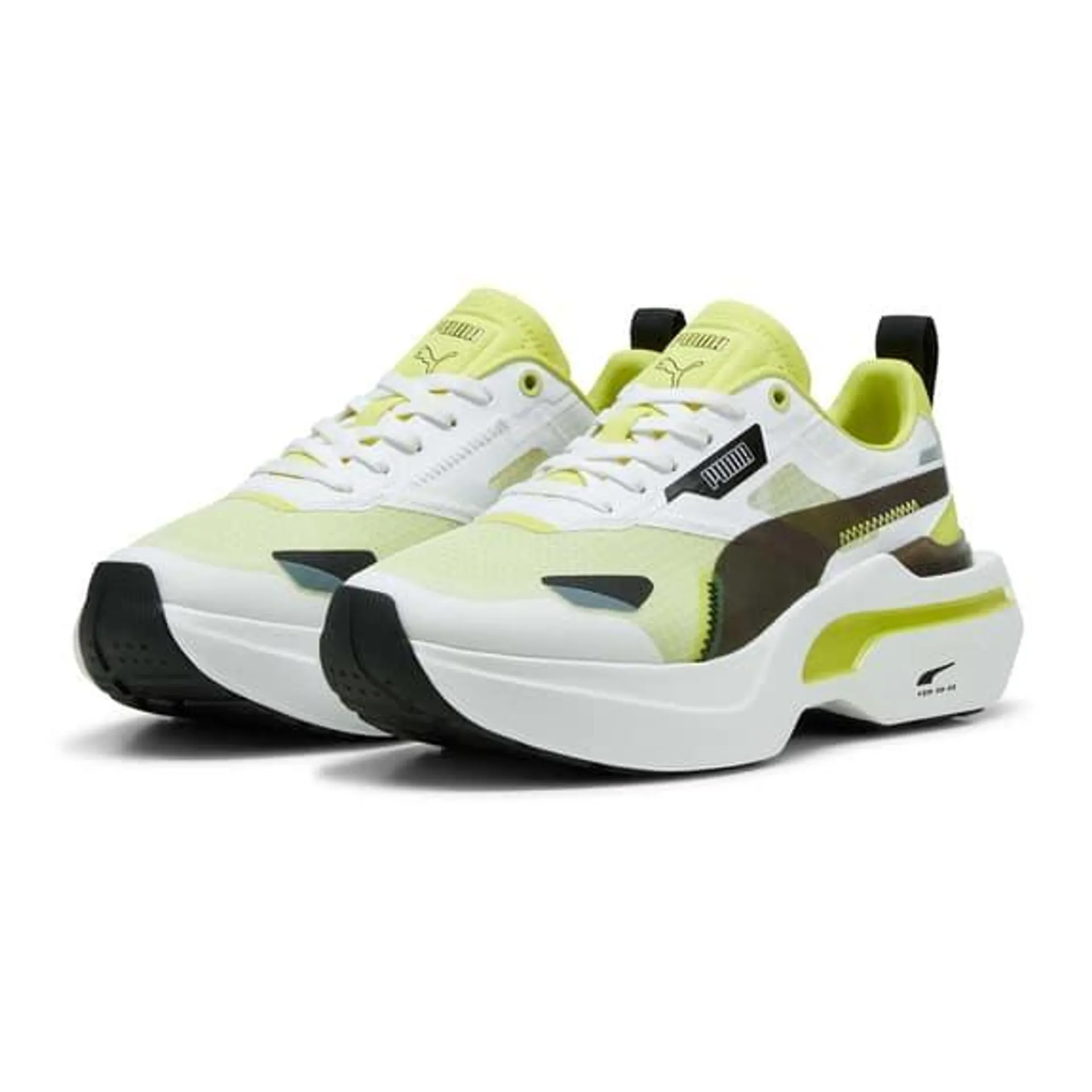 Chaussures Puma Kosmo Rider vert blanc noir femme