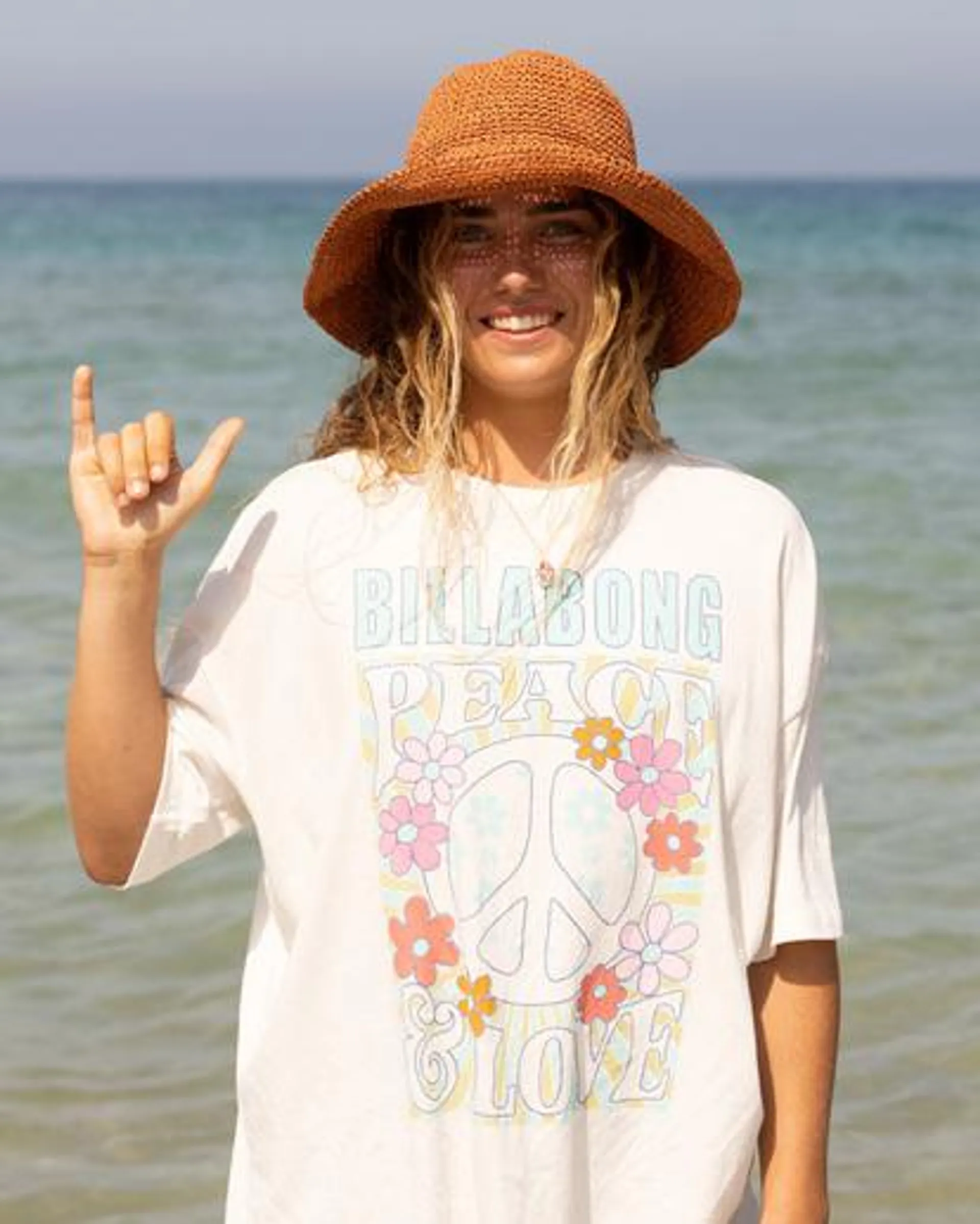 Peace And Love ‑ T-shirt pour Femme