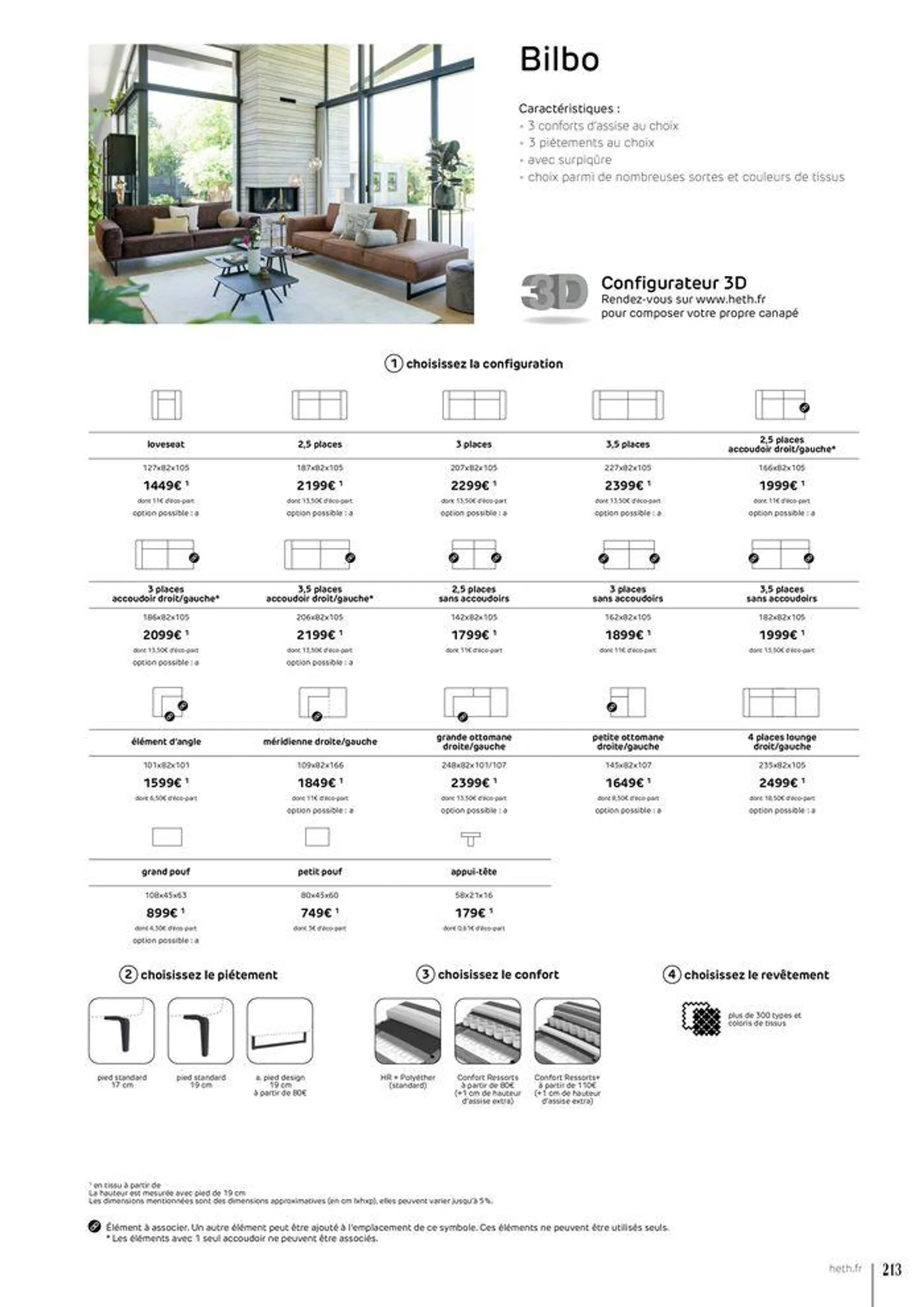 FAUTEUILS ET CANAPÉS  du 15 février au 30 novembre 2024 - Catalogue page 213