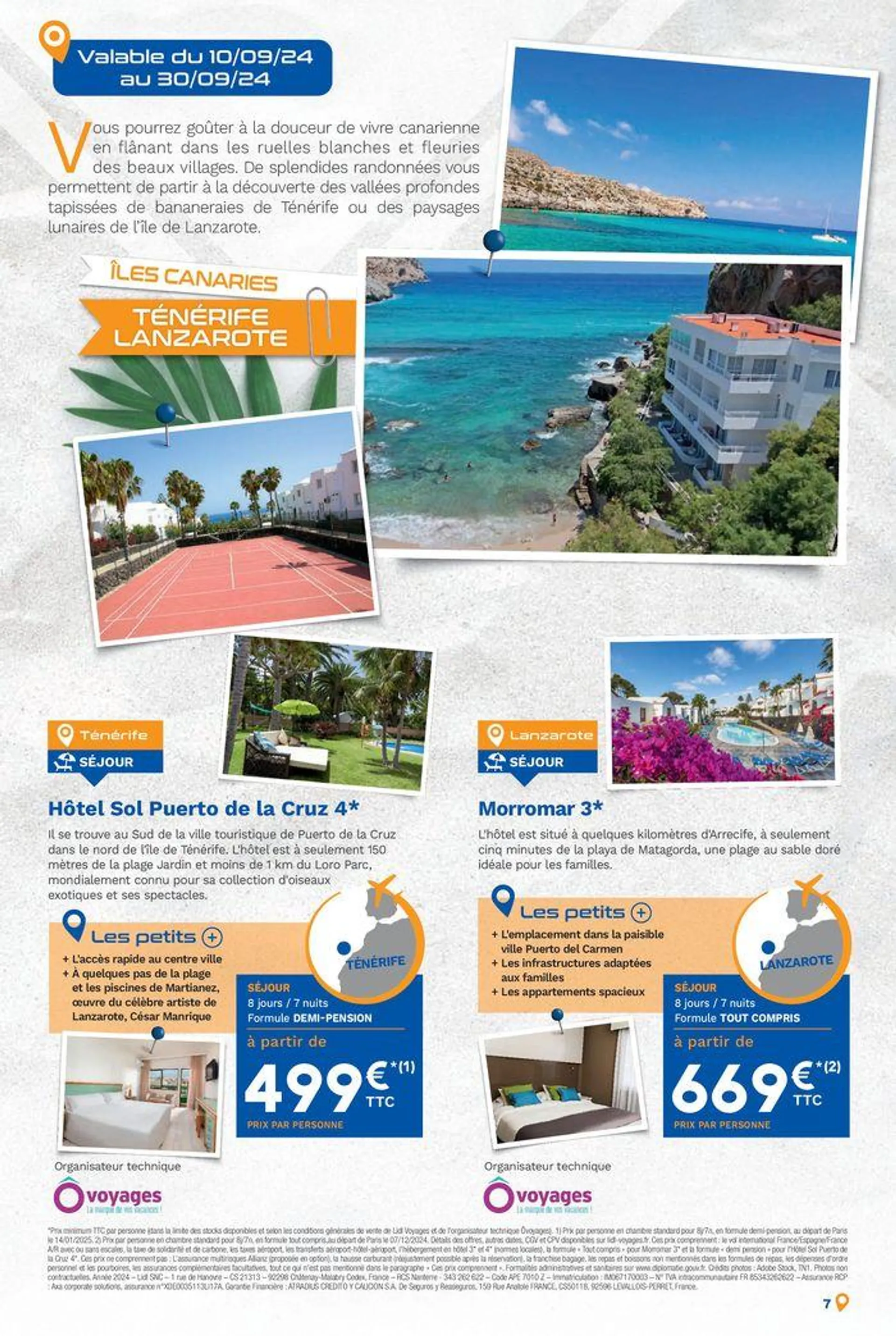 Bonnes vacances avec Lidl Voyages ! du 11 septembre au 9 décembre 2024 - Catalogue page 7