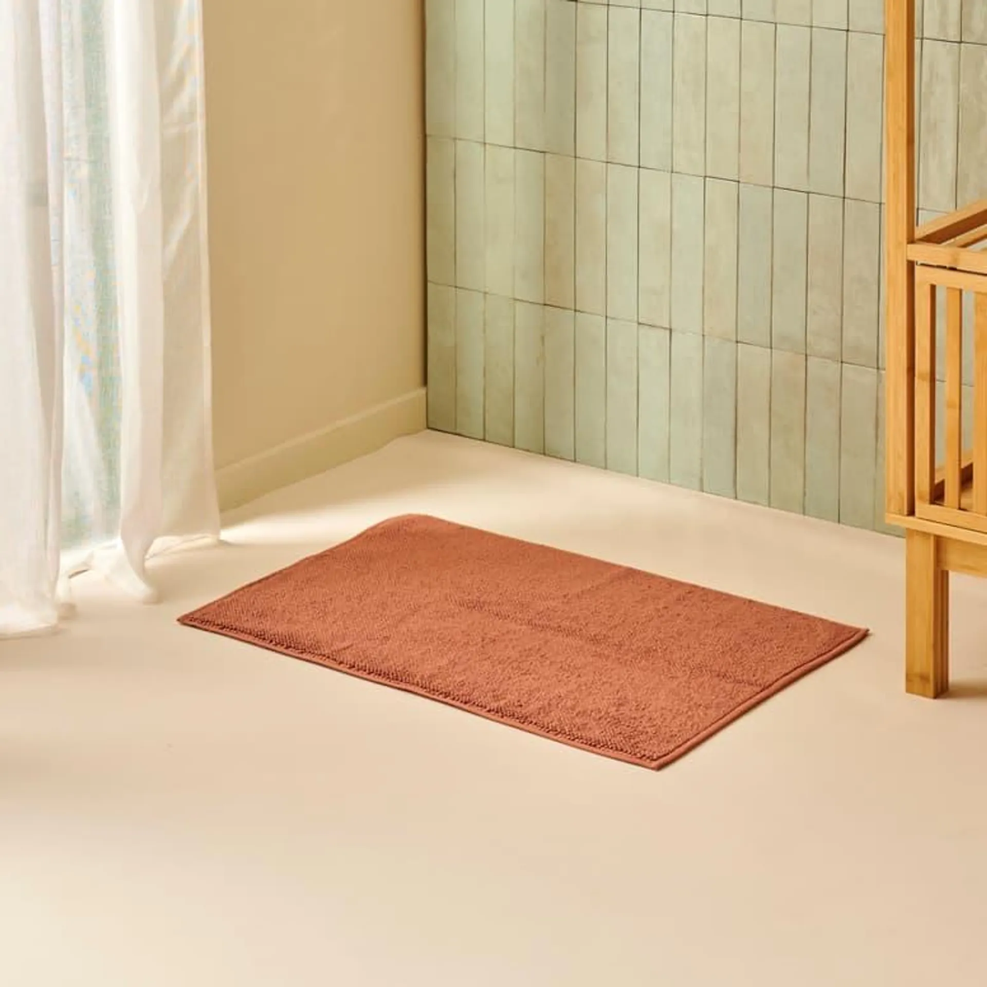 MINERAL Tapis de bain terre cuite