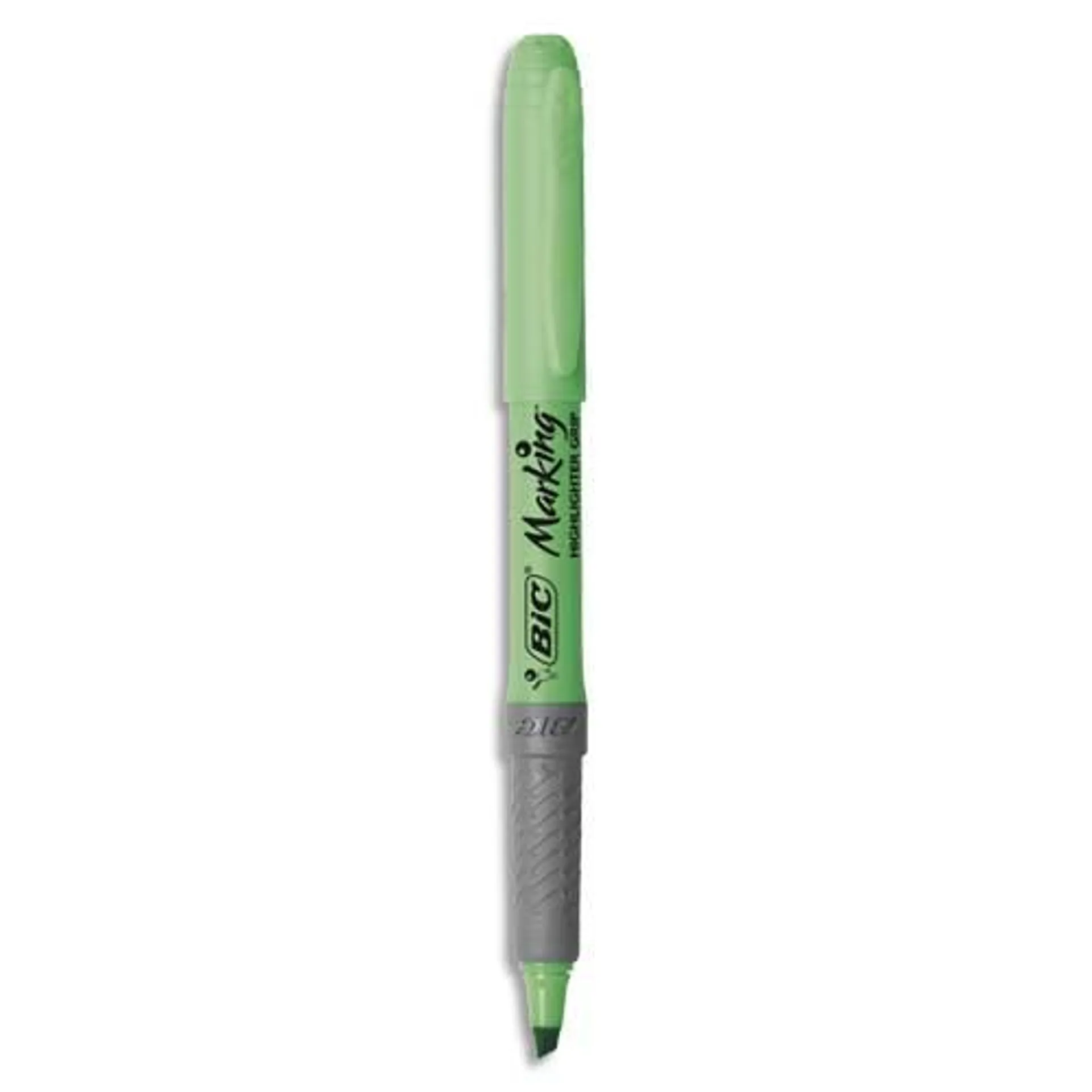 BIC Highlighter Grip Surligneurs Pointe Biseautée - Vert