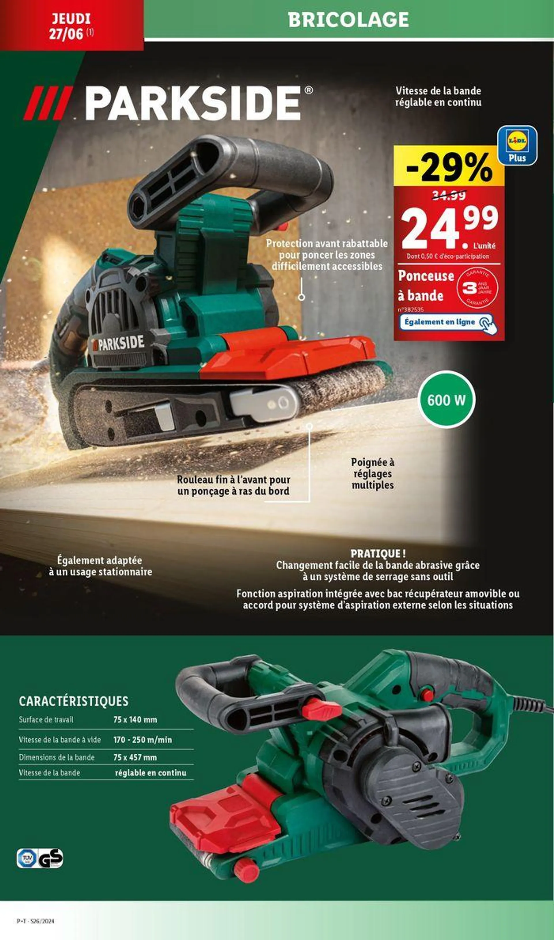 Retrouvez les offres Lidl de la semaine : bricolage, jardin et cuisine ! du 27 juin au 1 juillet 2024 - Catalogue page 18