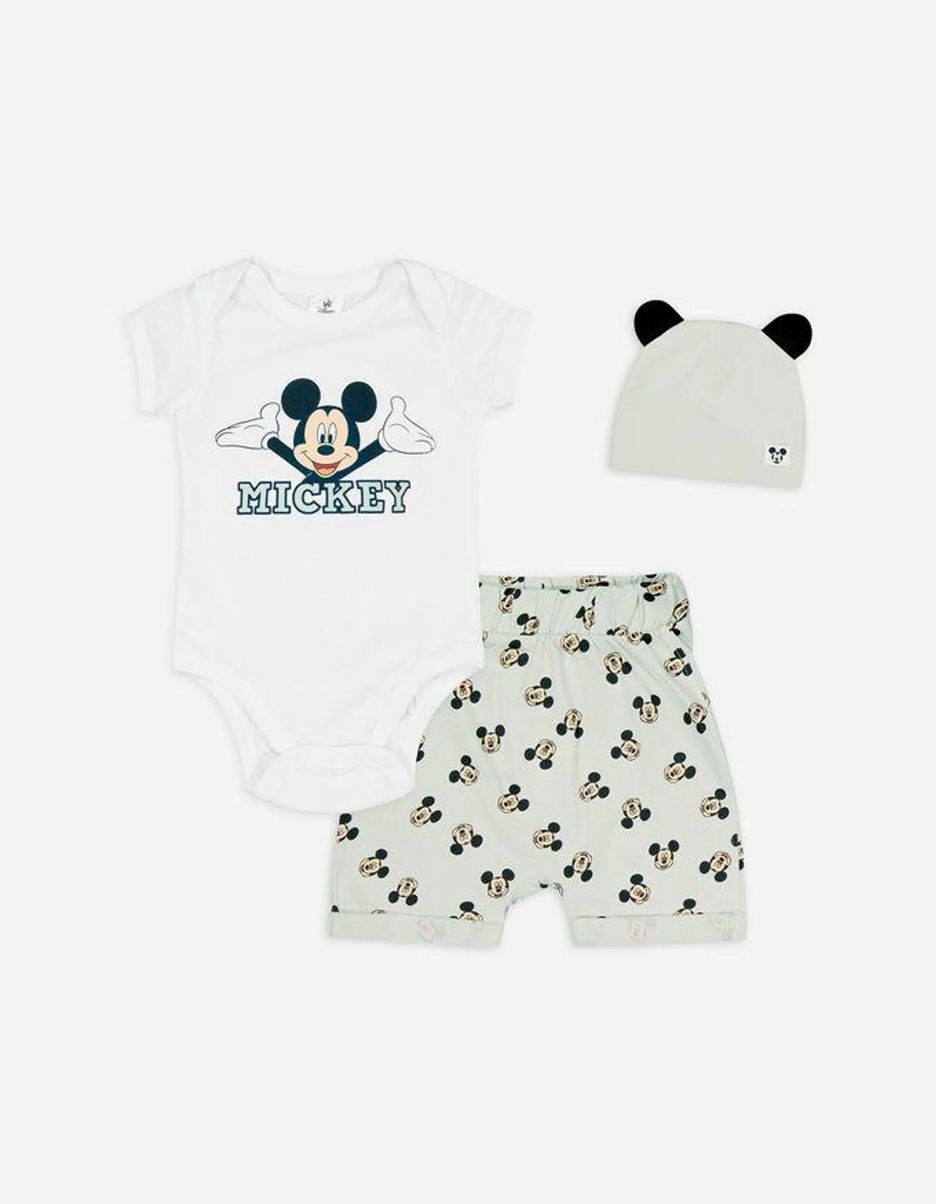 Body, short et bonnet - Mickey Mouse