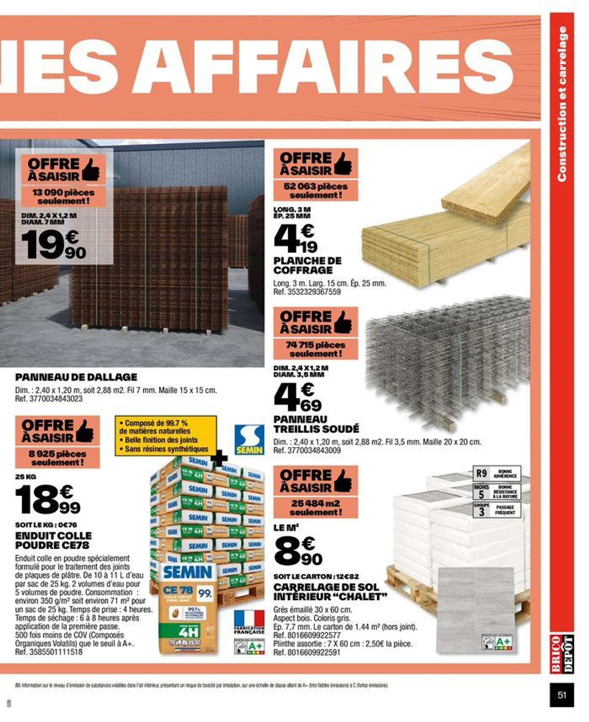 Je rénove mes espaces du 20 juin au 4 août 2024 - Catalogue page 51