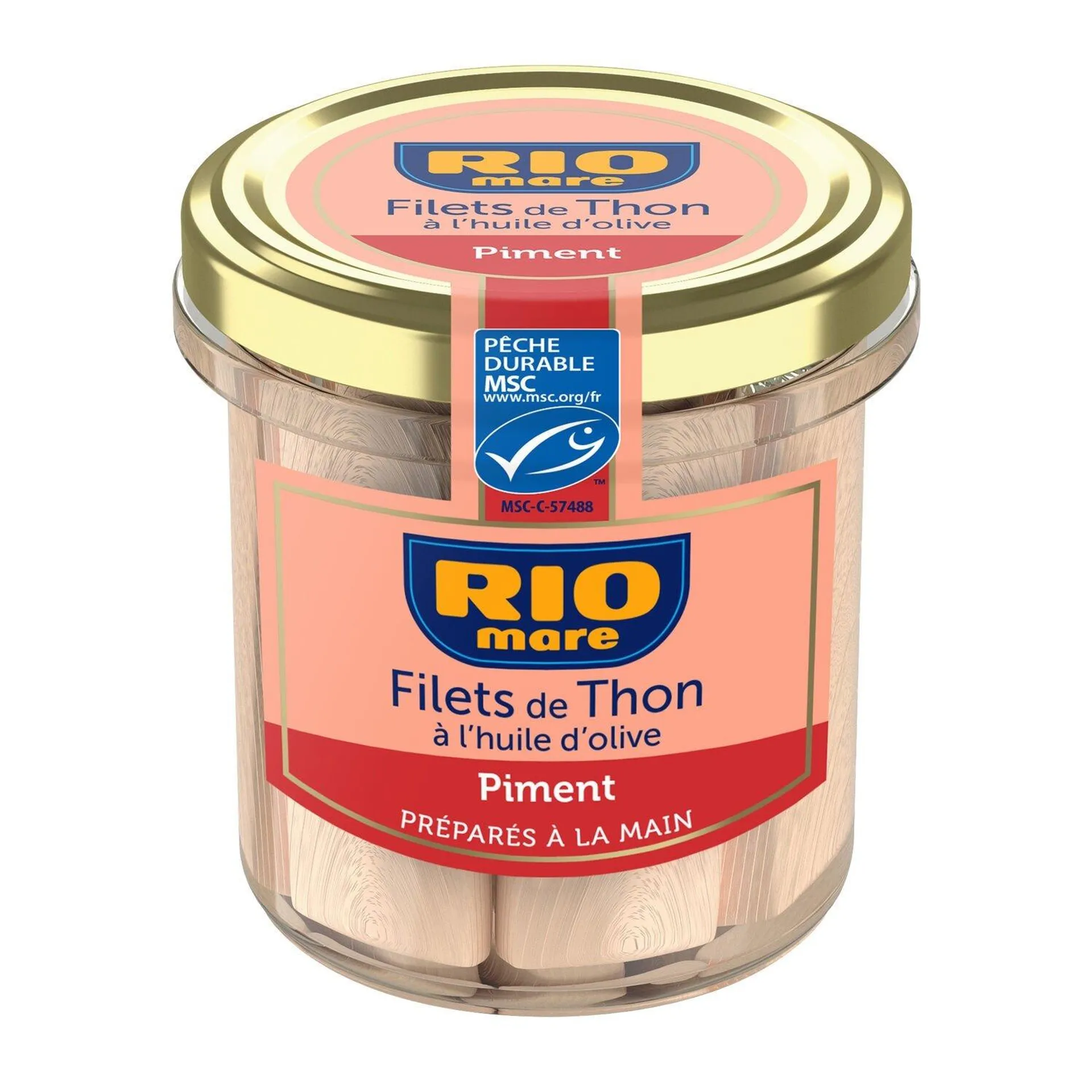 Filets de thon huile d'olive et piment RIO MARE