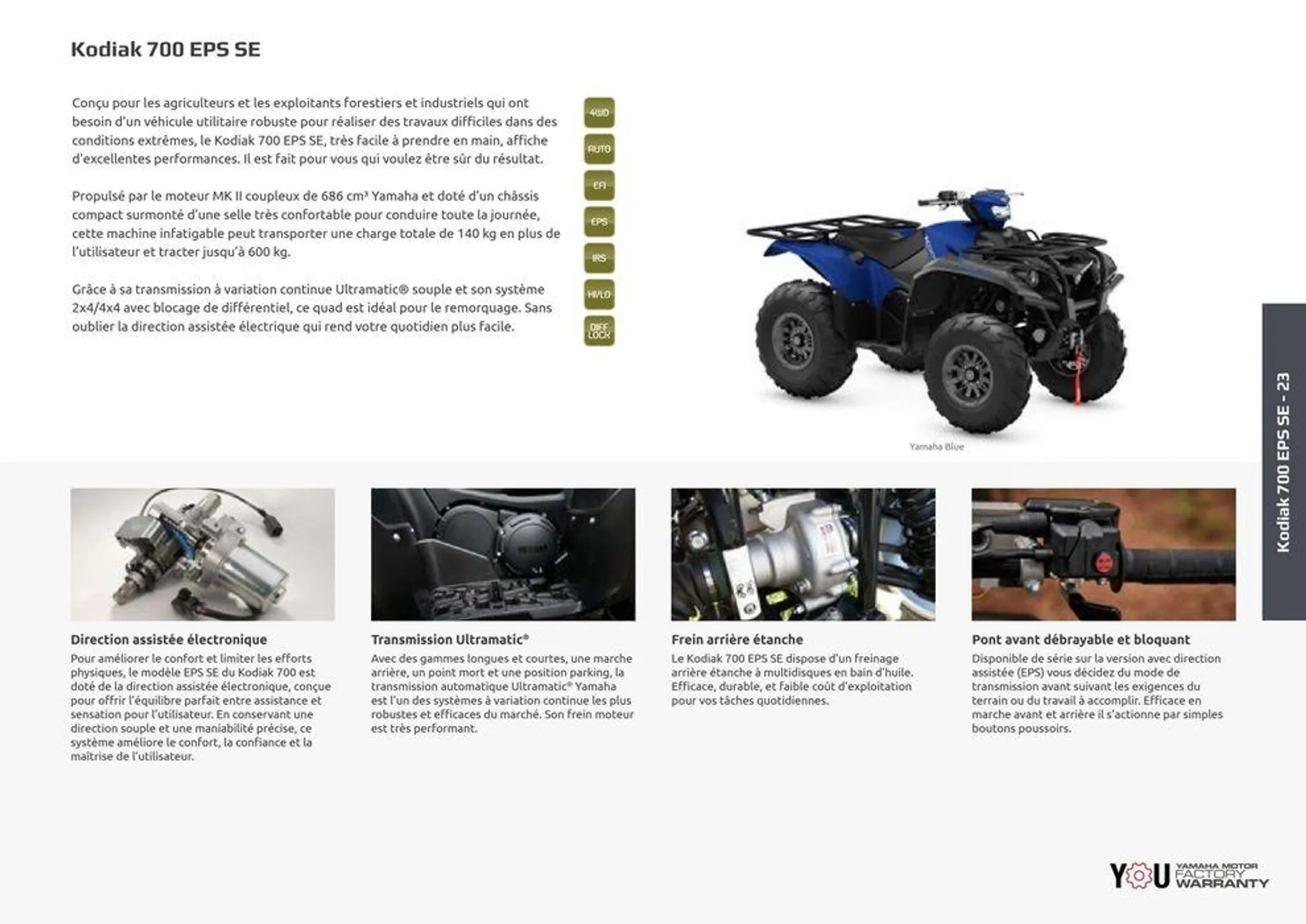 Catalogue Yamaha Quatre roues - Quads et SSV - 15