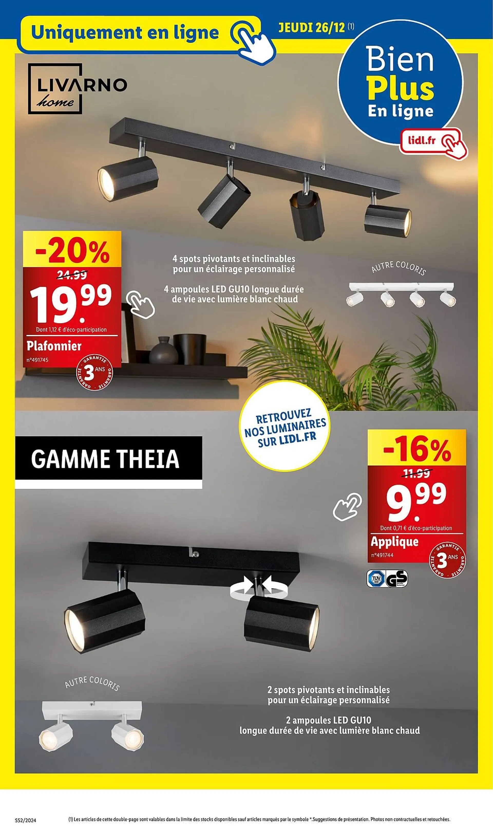 Catalogue Lidl du 26 décembre au 31 décembre 2024 - Catalogue page 52