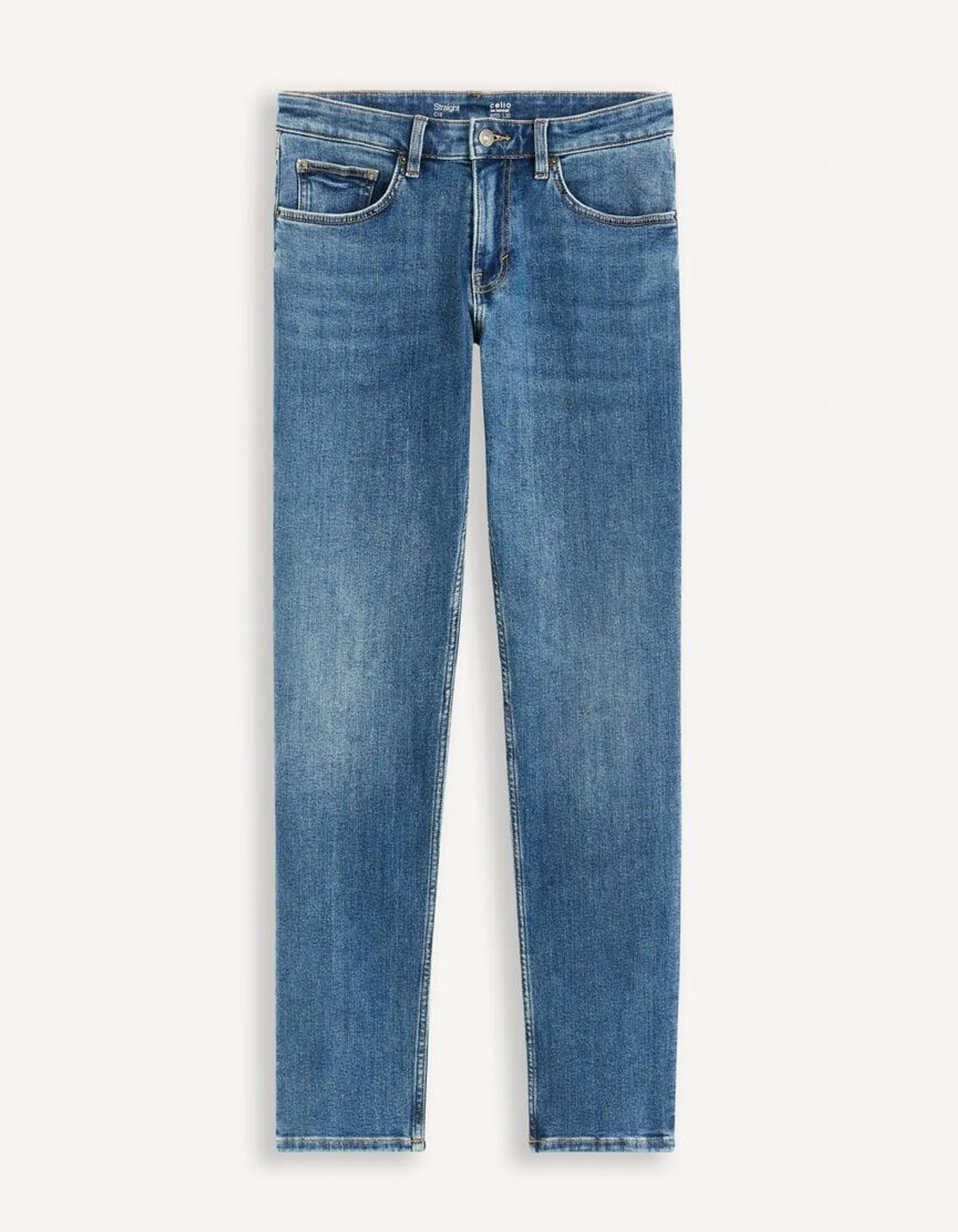 Jean straight stretch C15 3 longueurs - Bleu