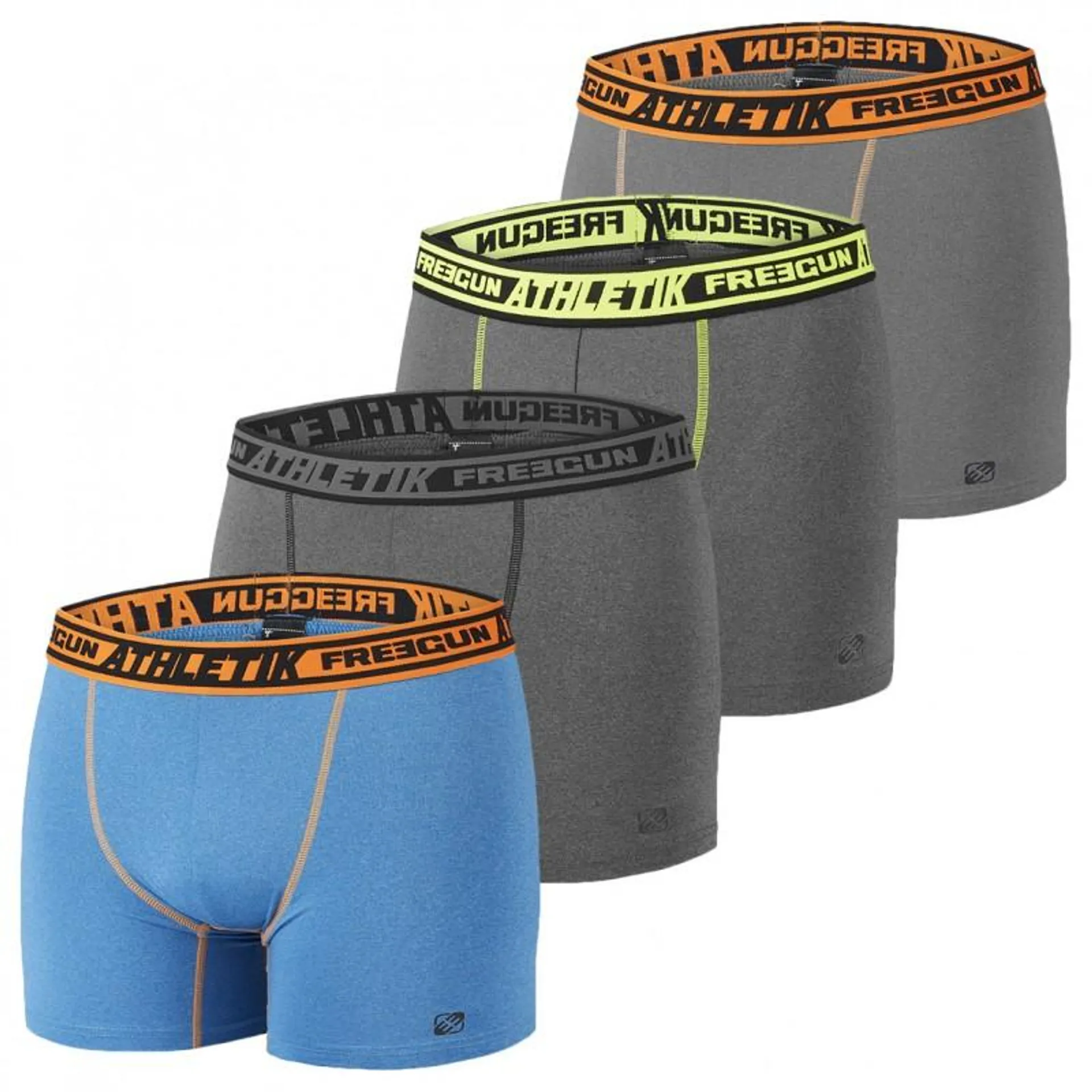 Lot de 4 Boxers Freegun homme chiné AKTIV ATHLETIK