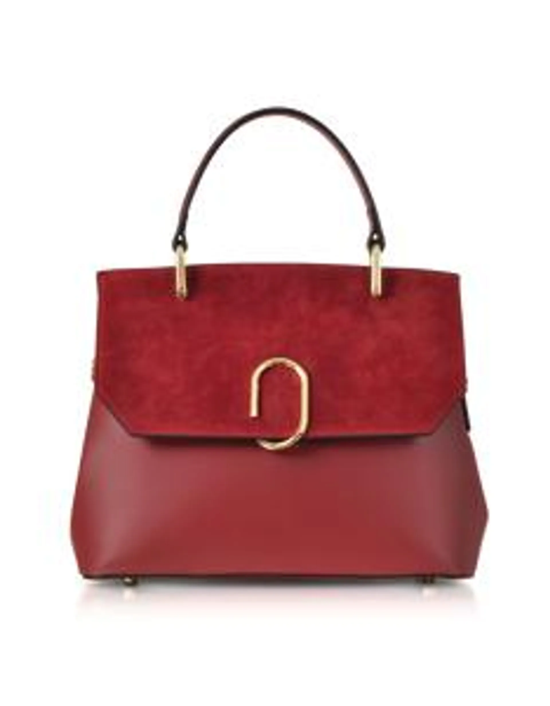 LE PARMENTIER - Thais Suede and Leather Satchel Bag