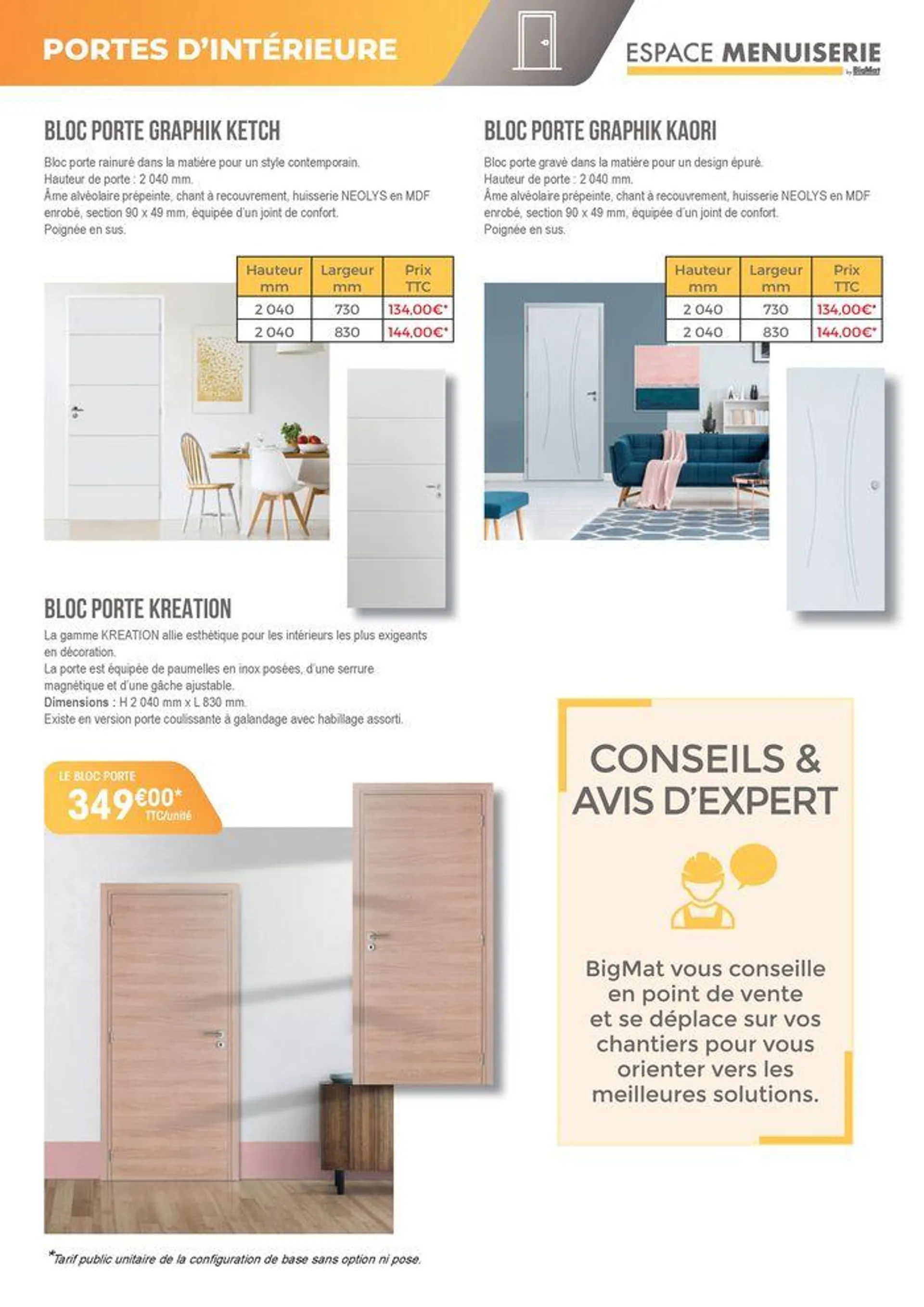 Les off res Spéciales Menuiseries NEUF & RÉNOVATION du 19 septembre au 9 octobre 2024 - Catalogue page 3