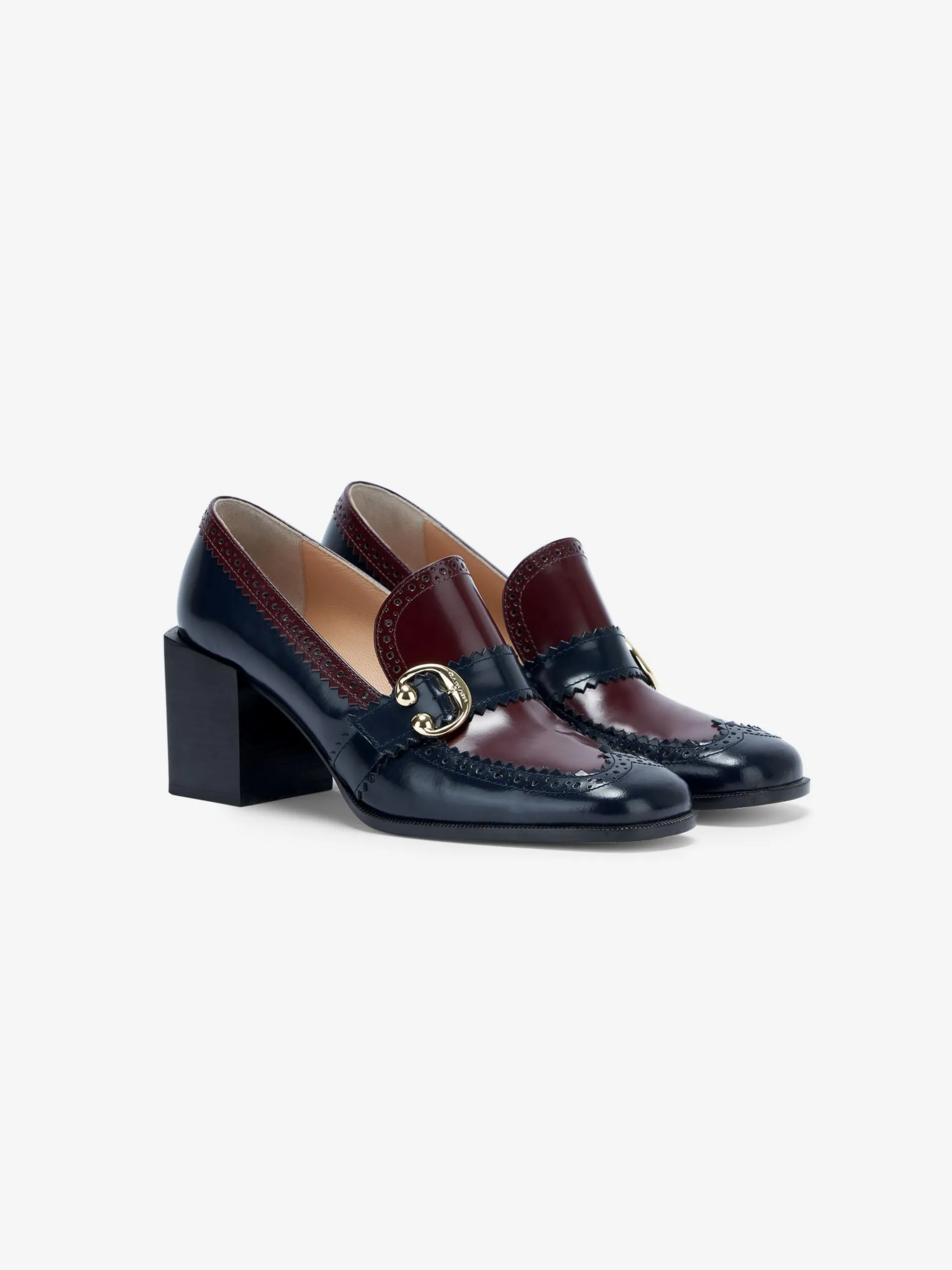 CLAP LEATHER LOAFERS NIGHT BLUE