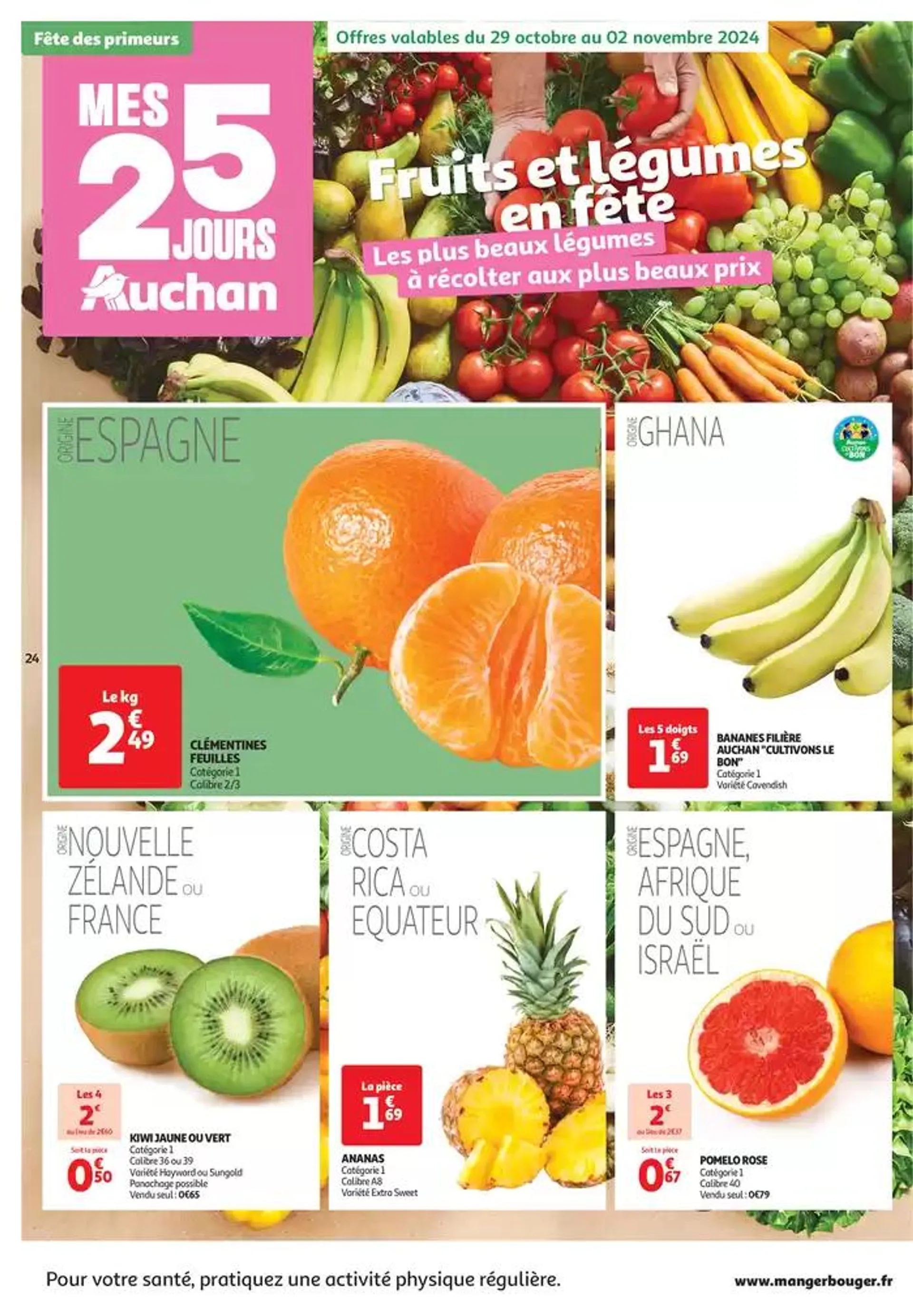 Top depart : 25 jours Auchan  du 29 octobre au 4 novembre 2024 - Catalogue page 24