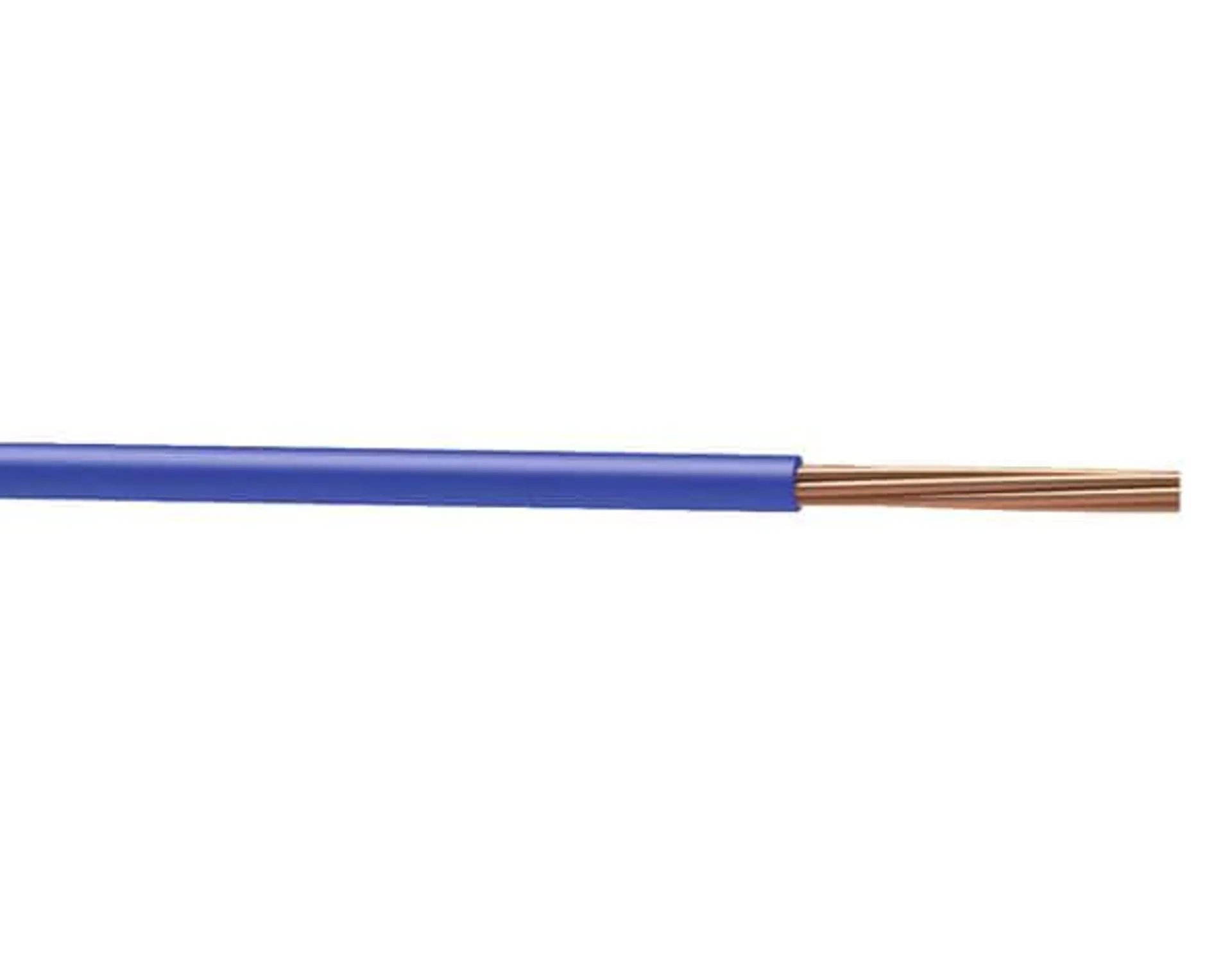 Fil électrique H07VR 10 mm² bleu - Vendu au mètre - Nexans