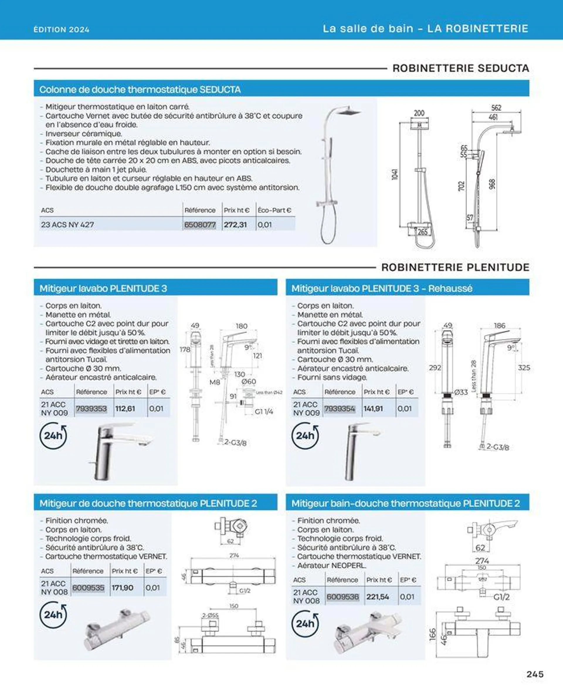 La salle de bain en toute sérénité du 2 juillet au 31 décembre 2024 - Catalogue page 245