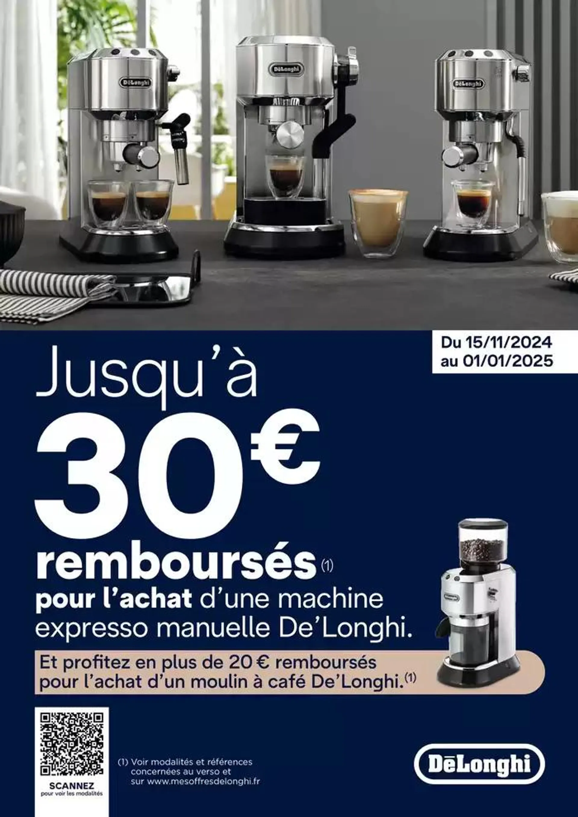 DELONGHI Jusqu’à 30€ remboursés - 1