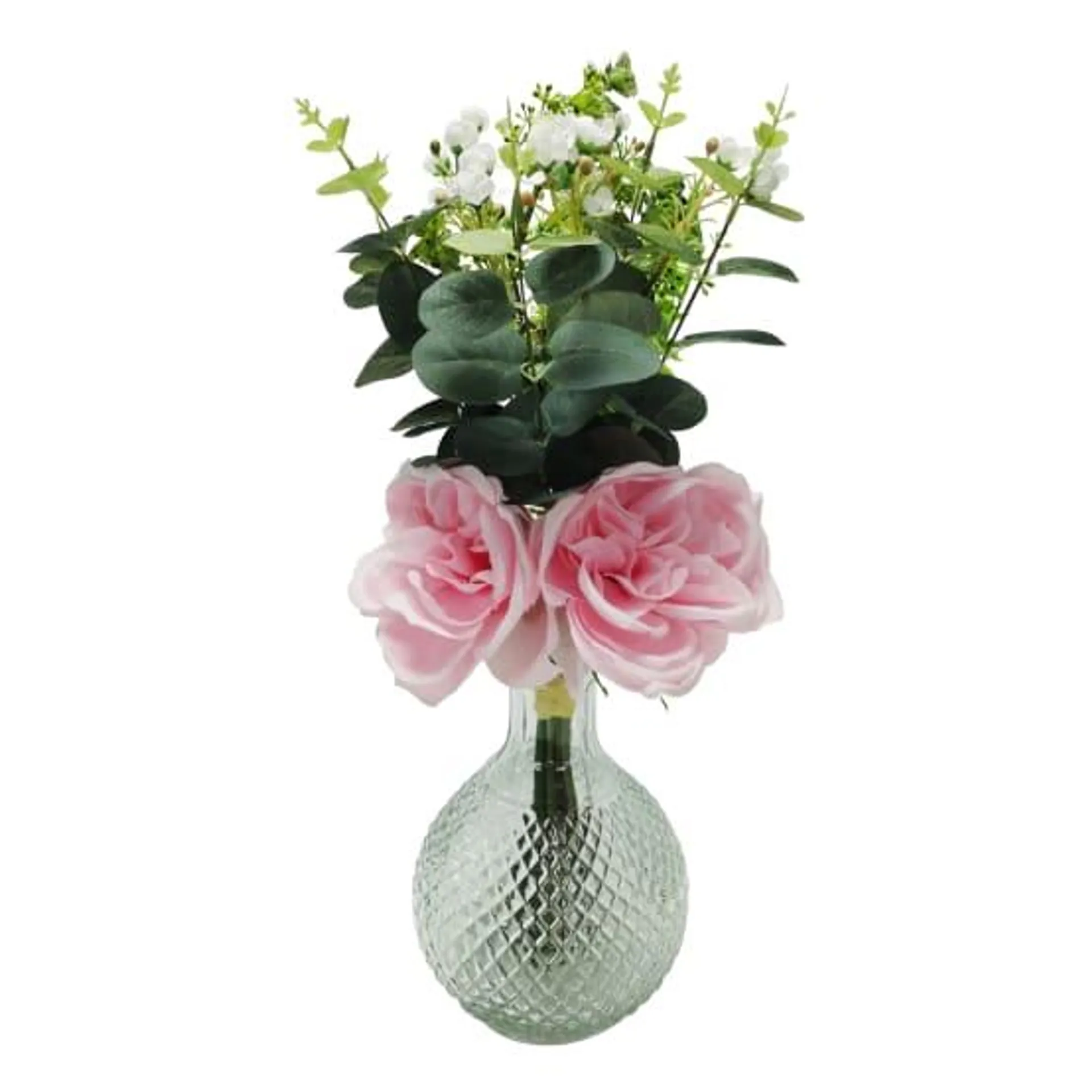 Ecloz - Bouquet de fleurs artificielles Camille Rose