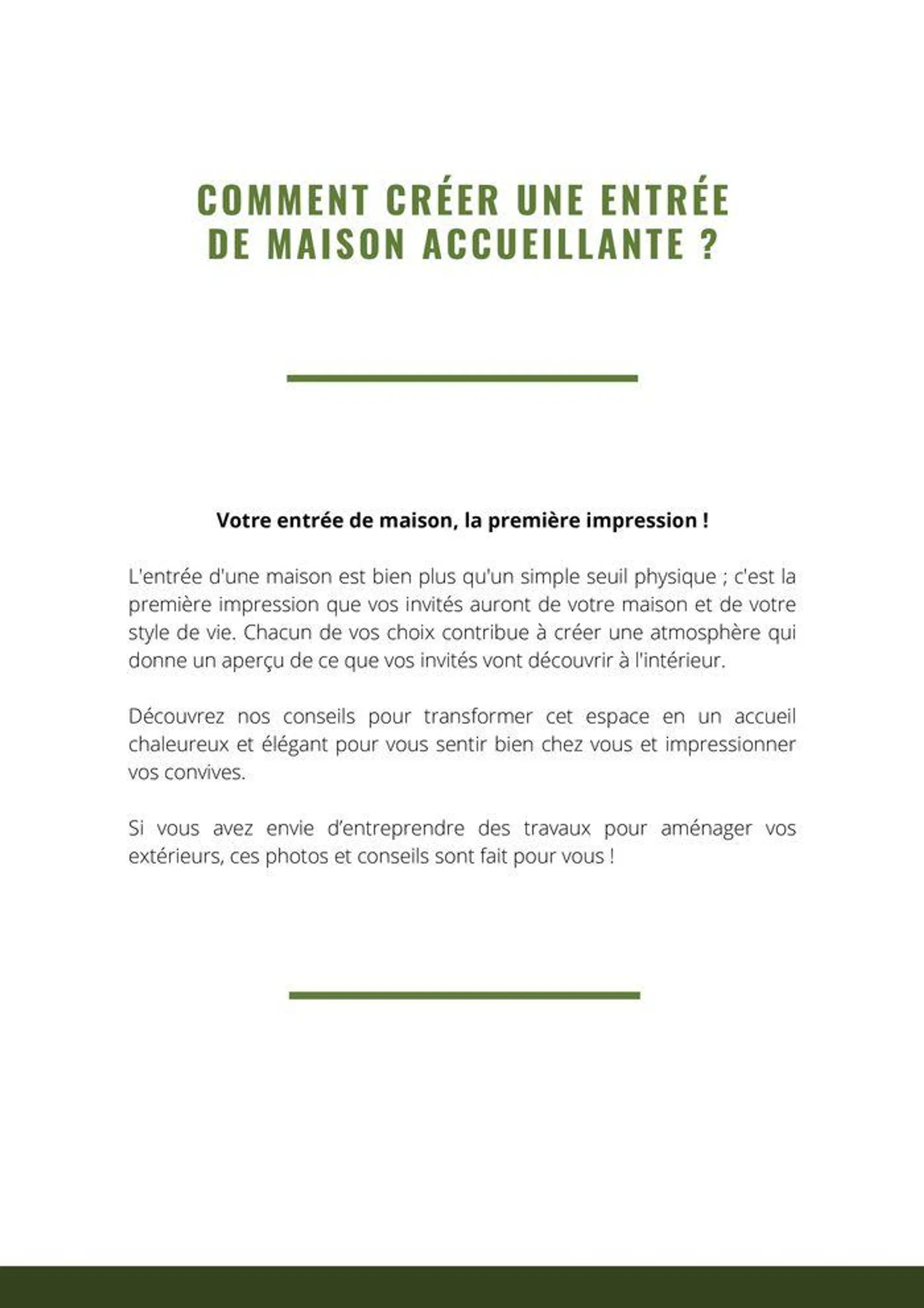 COMMENT CRÉER UNE ENTRÉE DE MAISON ACCUEILLANTE ? - 3