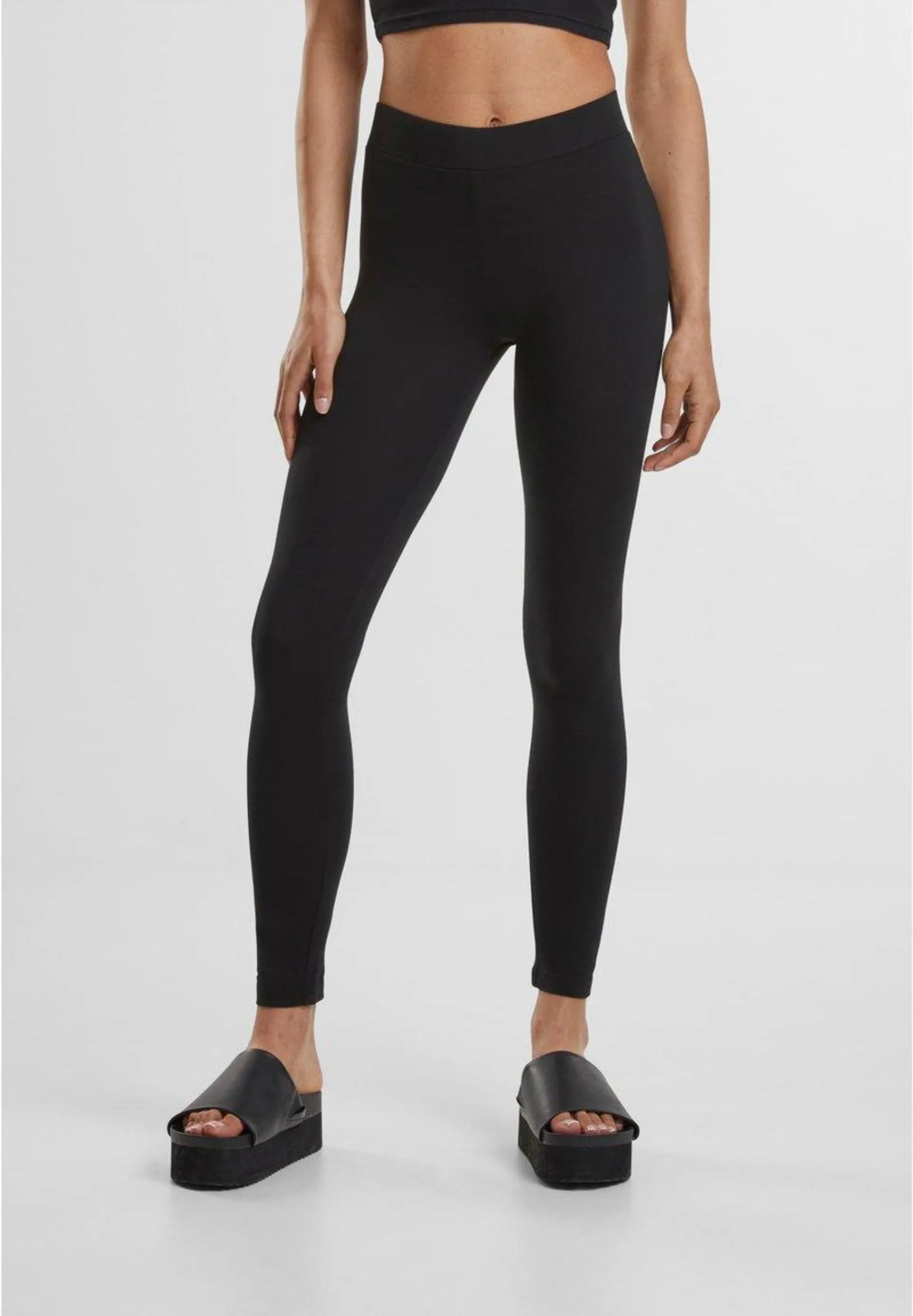 LADIES JERSEY LEGGINGS - Legging - black