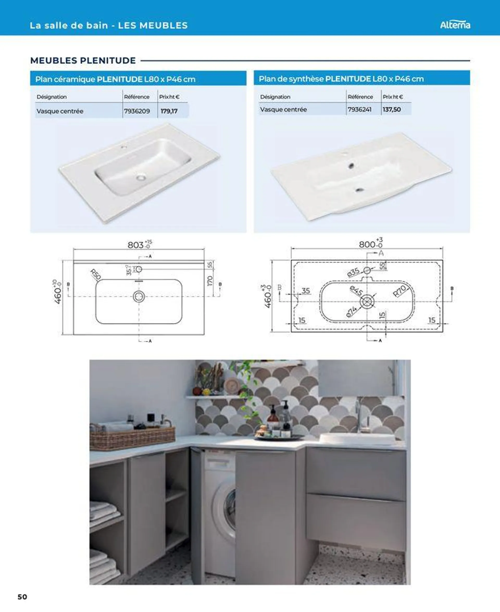 La salle de bain en toute sérénité du 17 janvier au 31 août 2024 - Catalogue page 50