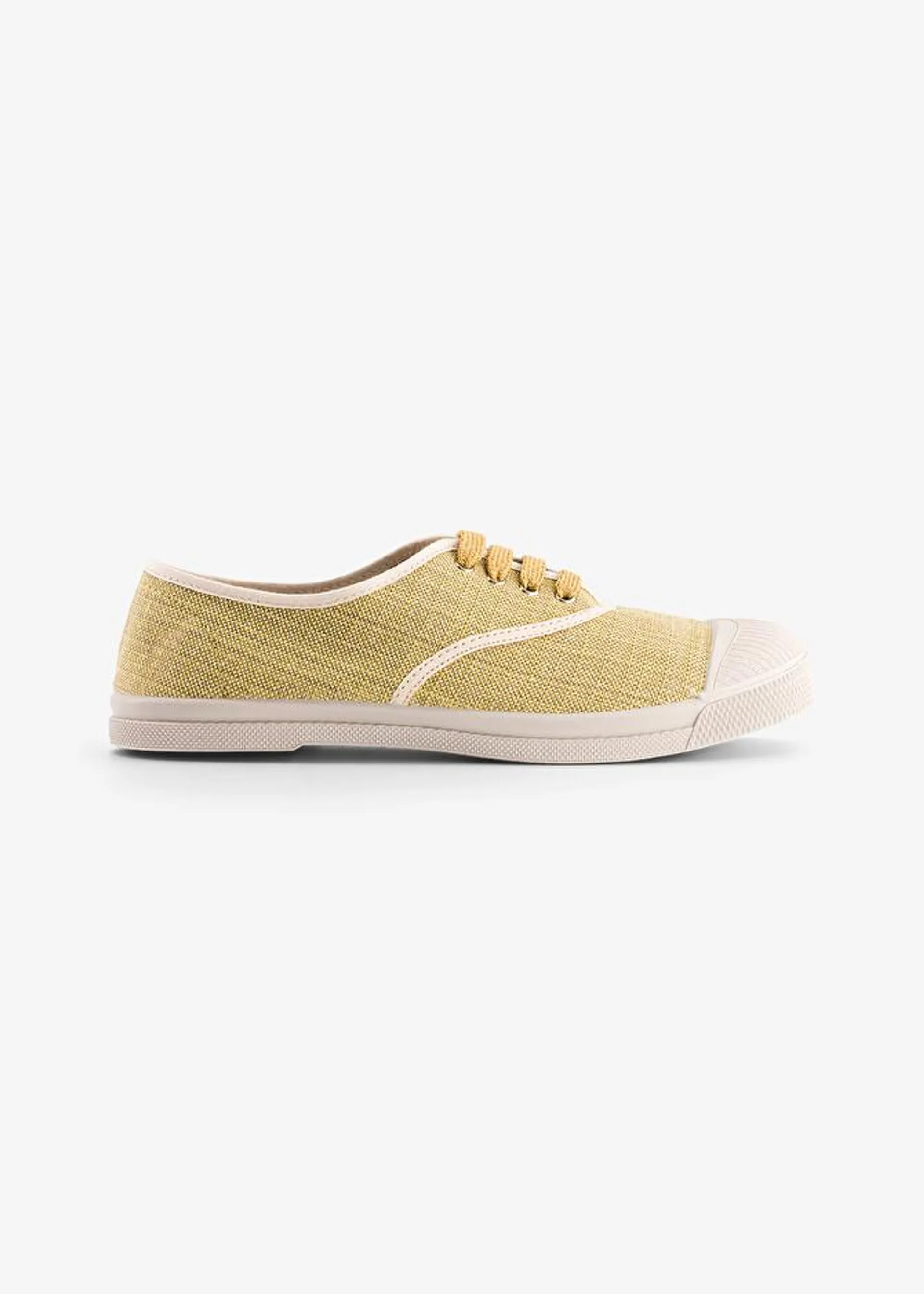 TENNIS LACETS FEMME SHINY LINEN