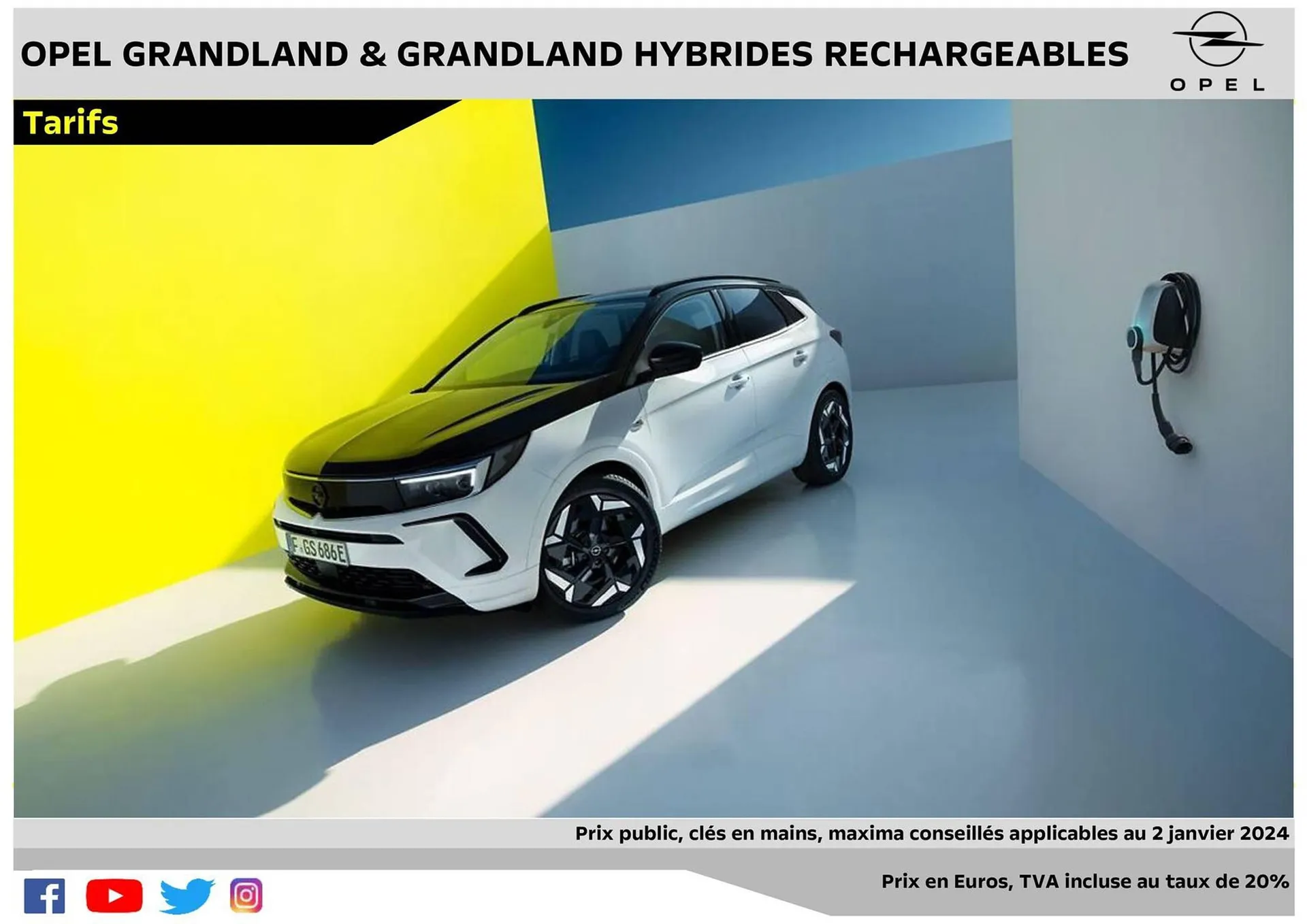 Catalogue Opel Grandland du 19 janvier au 19 janvier 2025 - Catalogue page 1