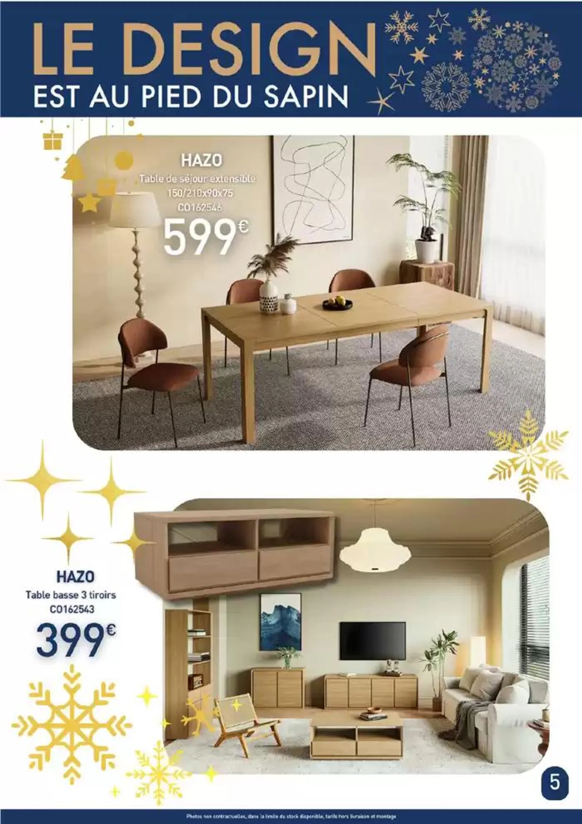 Le design est au pied du sapin du 17 décembre au 31 décembre 2024 - Catalogue page 5