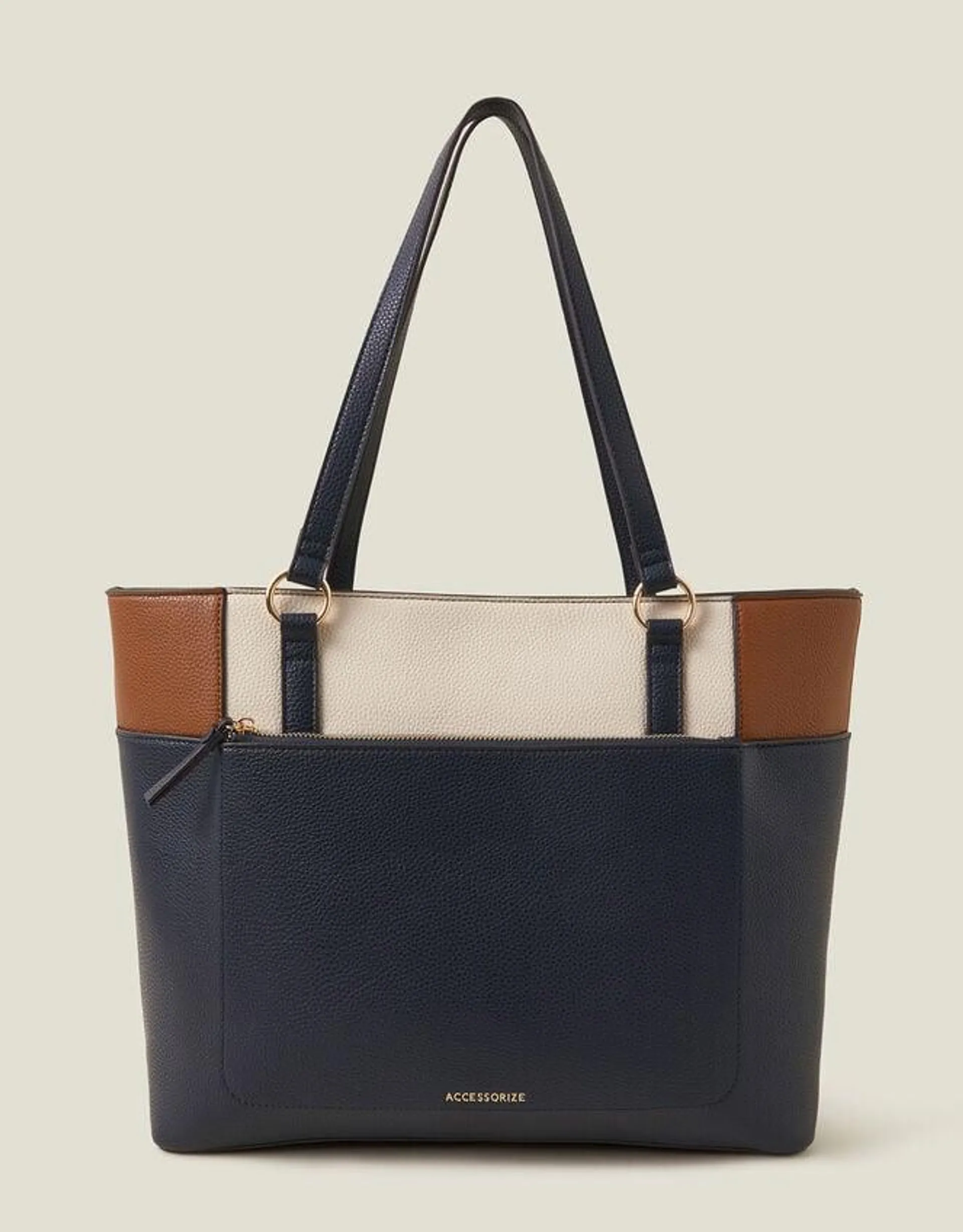 Colour Block Tote Bag