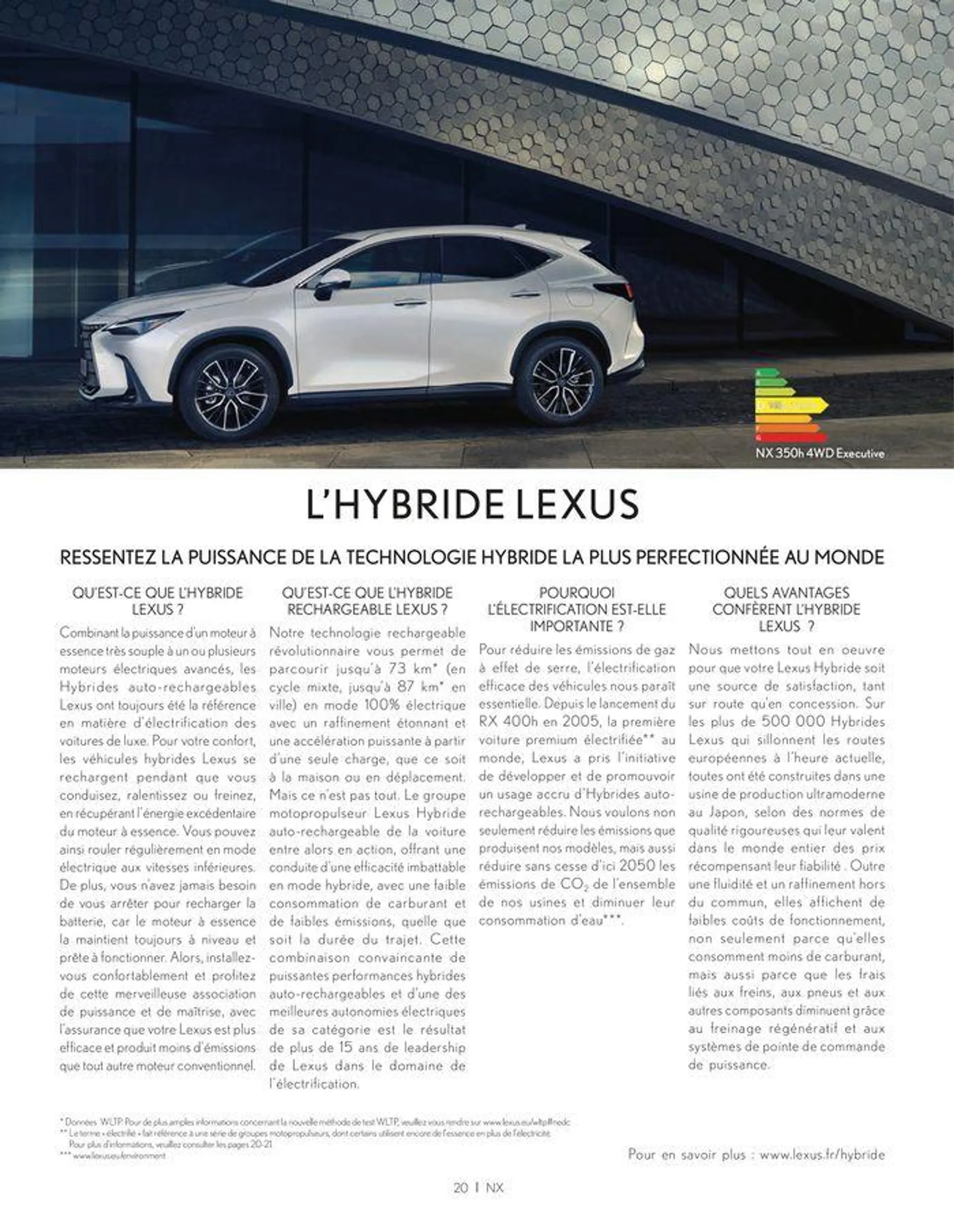 Lexus NX 350h HYBRIDE NX 450h+ HYBRIDE RECHARGEABLE - 20