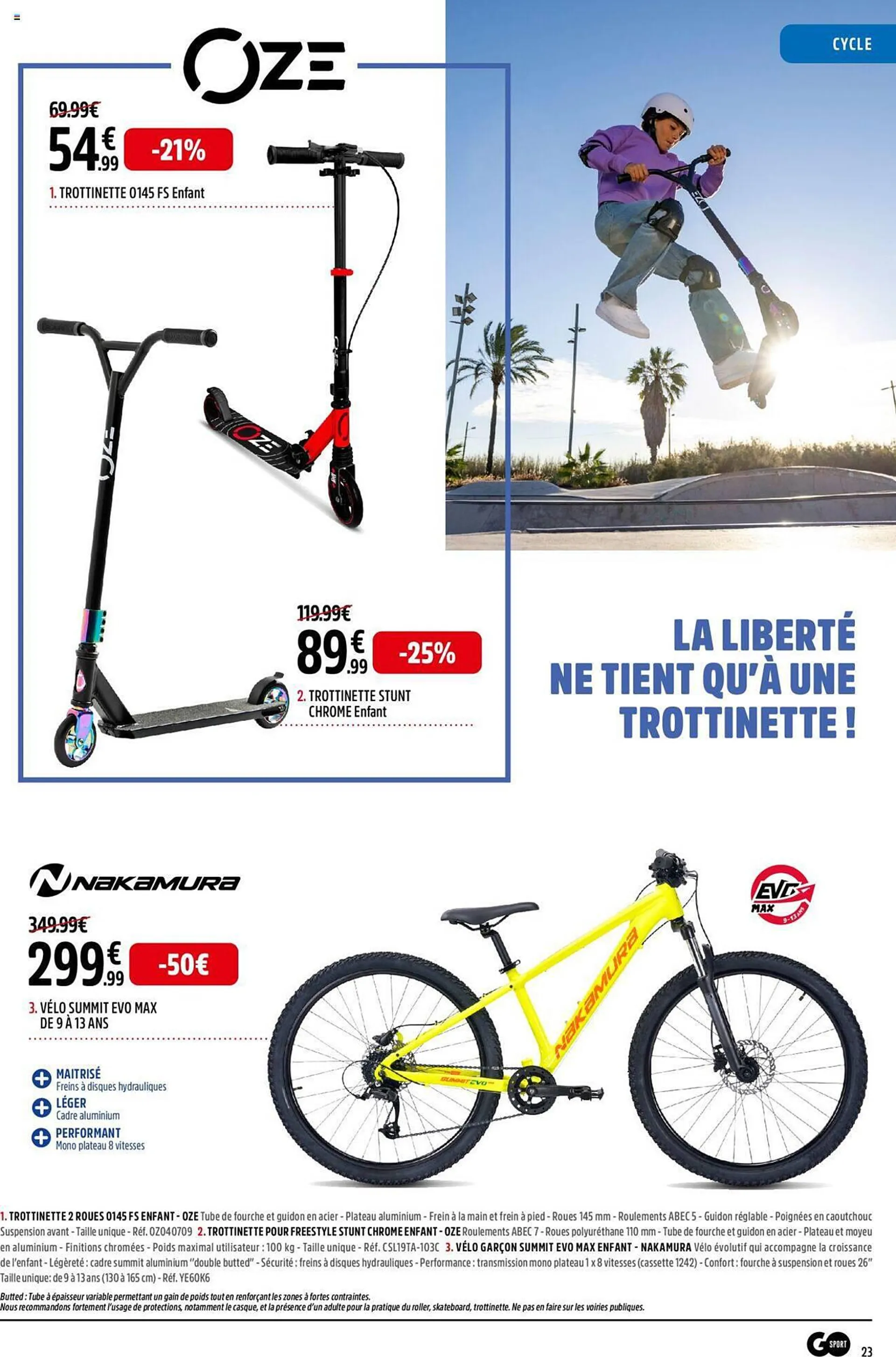 Catalogue Go Sport du 25 mars au 14 avril 2024 - Catalogue page 23