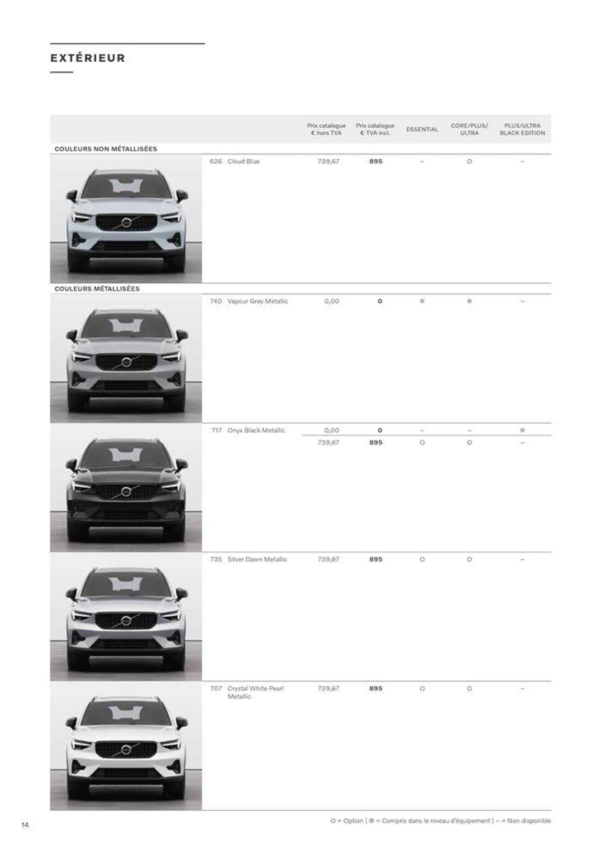 VOLVO XC40 B3/B4 du 18 juin au 31 décembre 2024 - Catalogue page 14