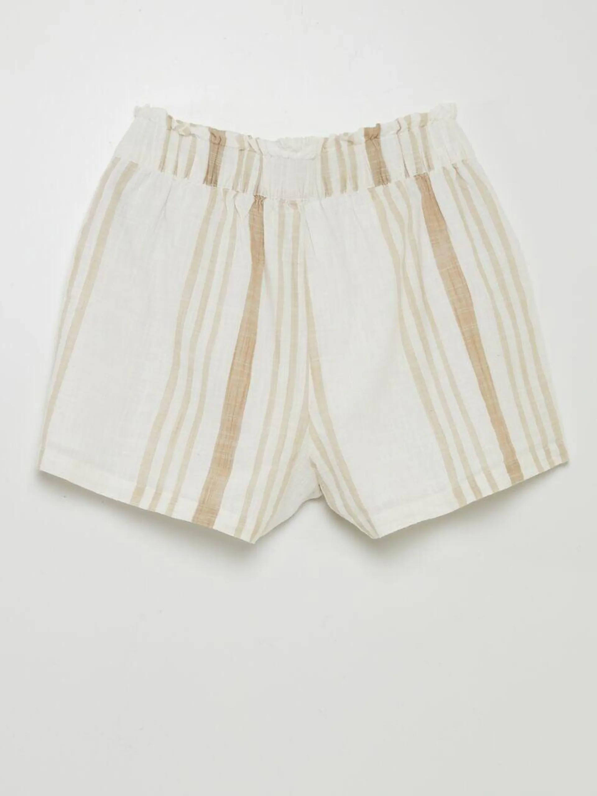 Short à rayures 'JDY' - Beige