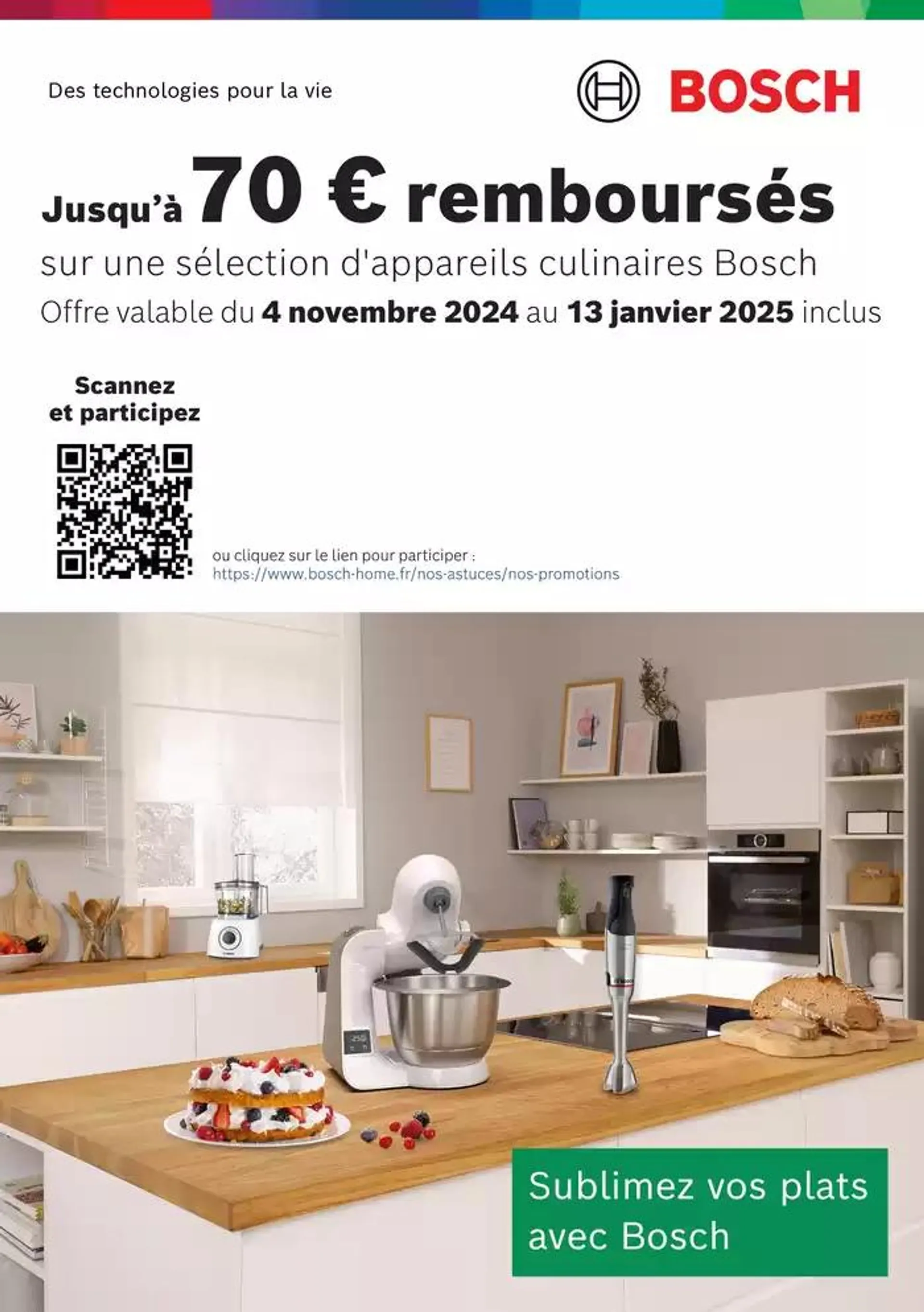 OFFRE BOSCH : Jusqu’à 70 € remboursés - 1