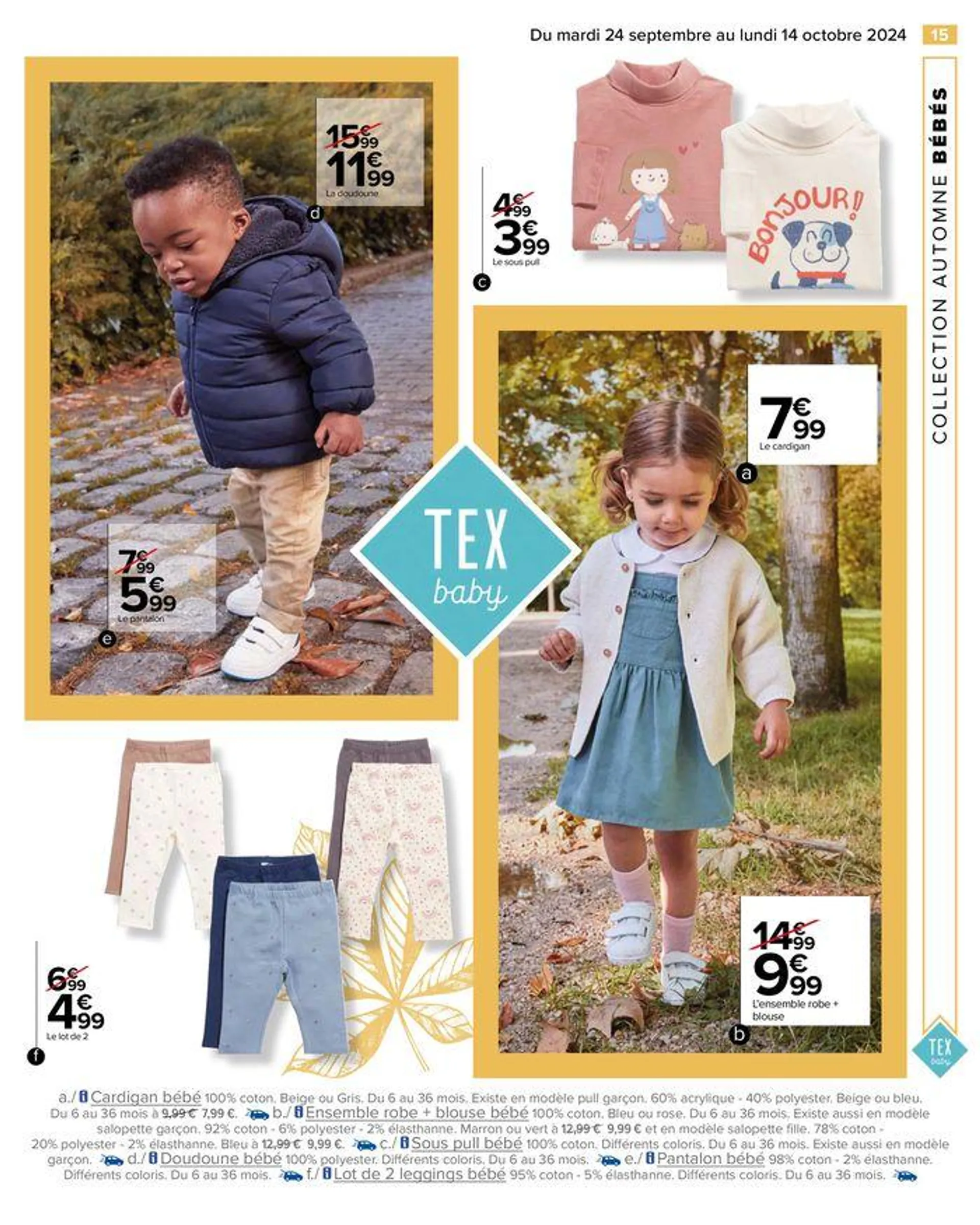 TEX COLLECTION AUTOMNE du 24 septembre au 14 octobre 2024 - Catalogue page 17