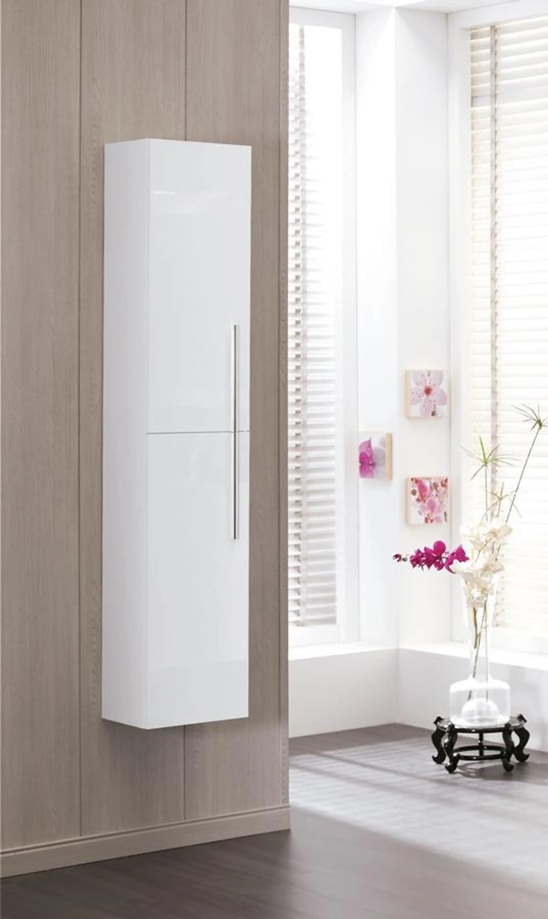 MEUBLE HAUT RANGEMENT ONIX 30CM 1 PORTE BLANC 122832 ROYO