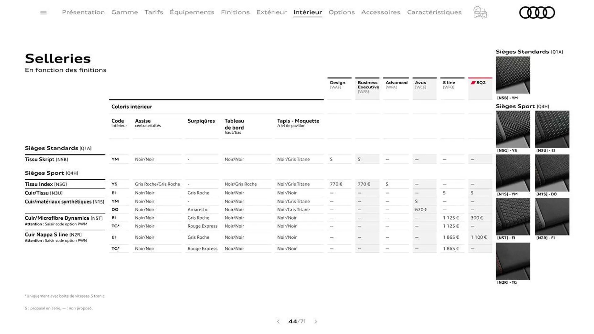 Audi Q2 du 20 août au 31 décembre 2024 - Catalogue page 44