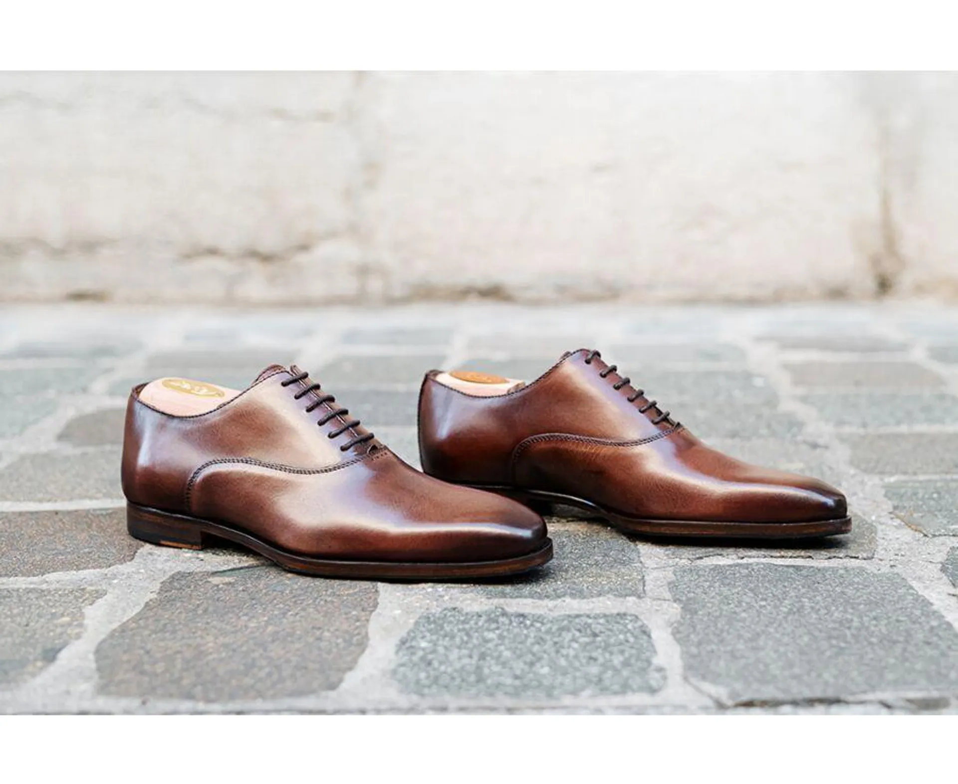 Richelieu homme Cognac patiné - TREMEZZO PATIN