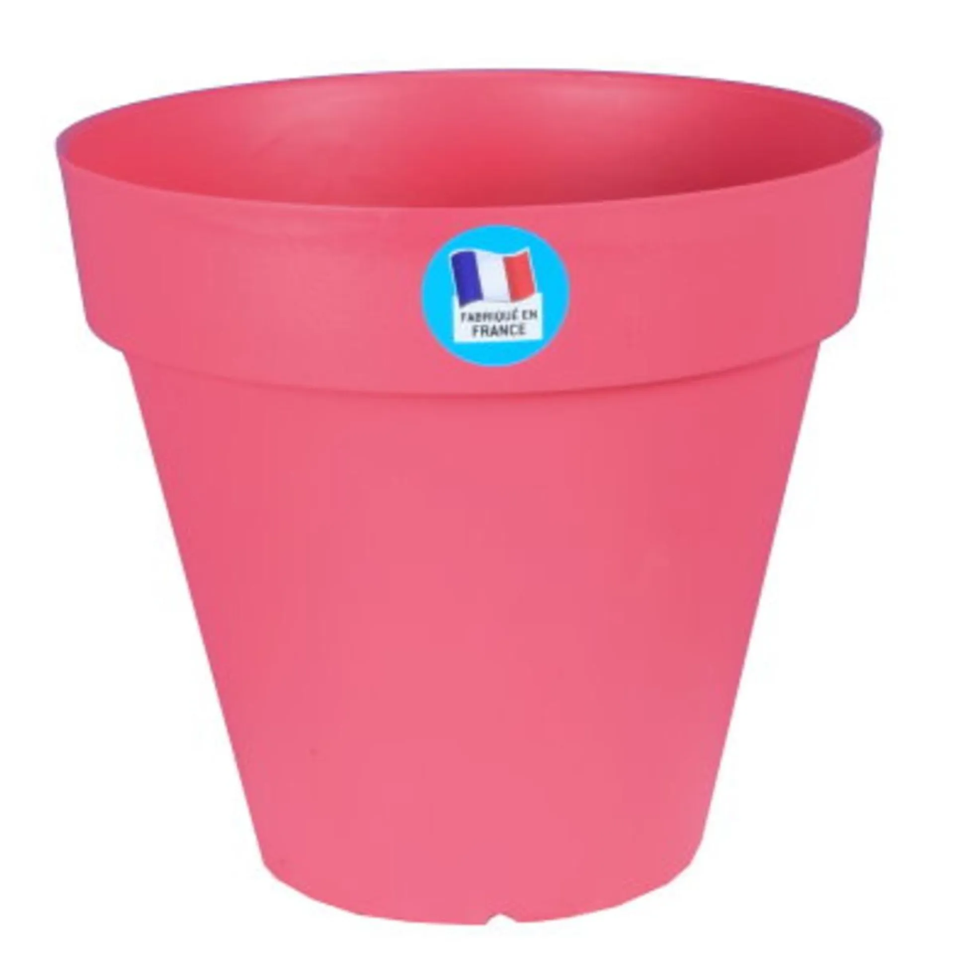 Pot rond modèle patio - Diamètre 40 x H 36 cm - rose fushia