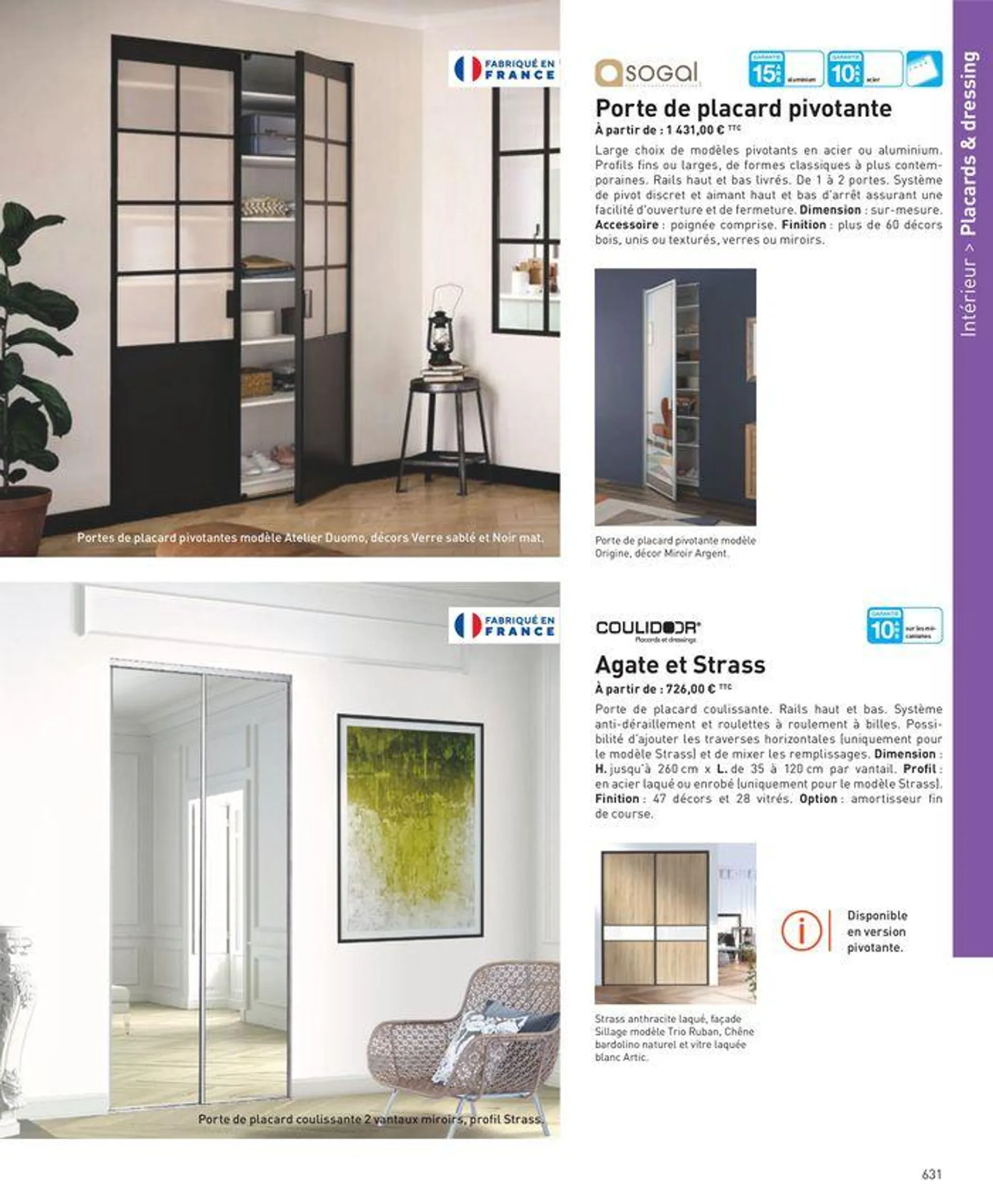 Sélection Intérieur & Extérieur 2024 du 5 avril au 31 décembre 2024 - Catalogue page 631