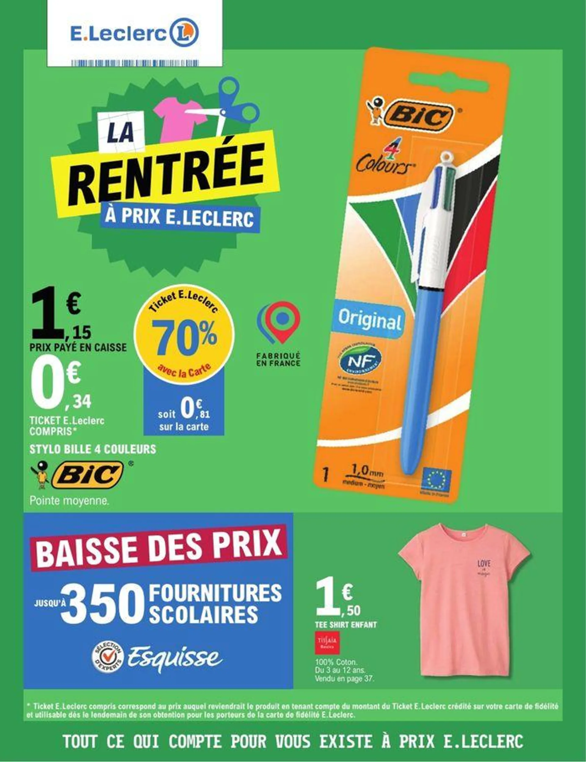 La Rentrée des classes à prix E.Leclerc - 1