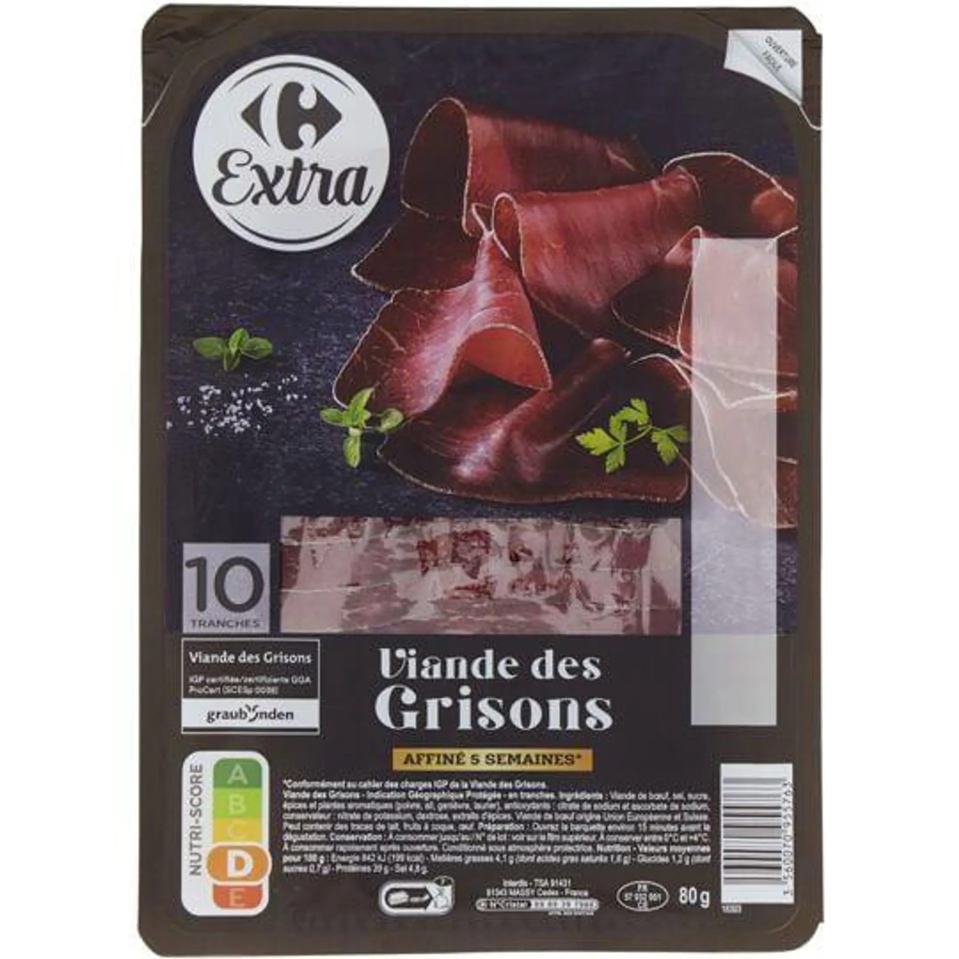 Viande des Grisons CARREFOUR