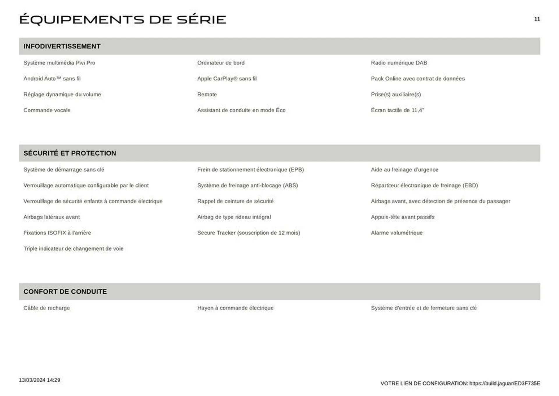 E‑PACE R‑DYNAMIC SE Carpathian Grey du 13 mars au 31 décembre 2024 - Catalogue page 11