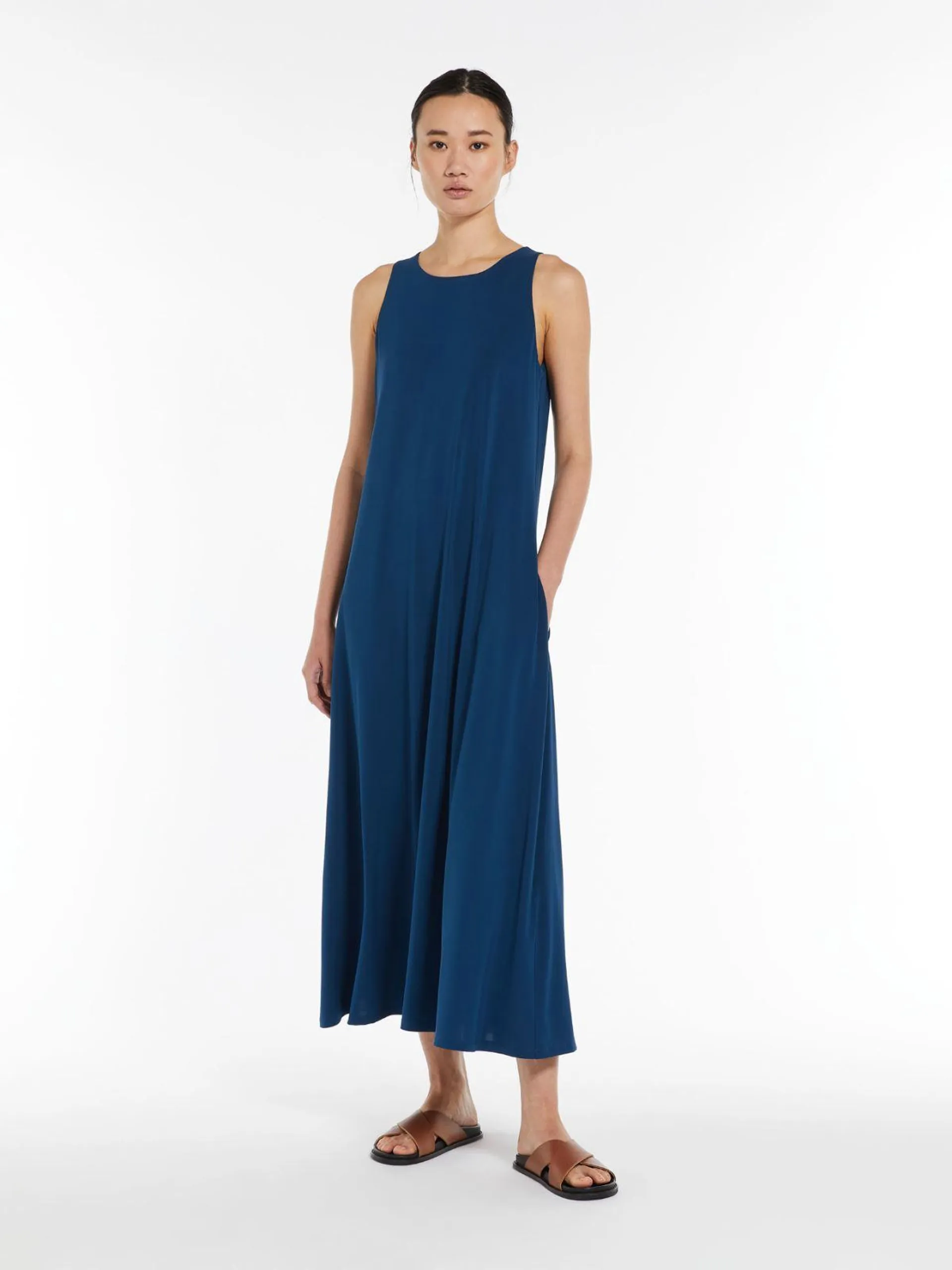 Robe trapèze en jersey stretch