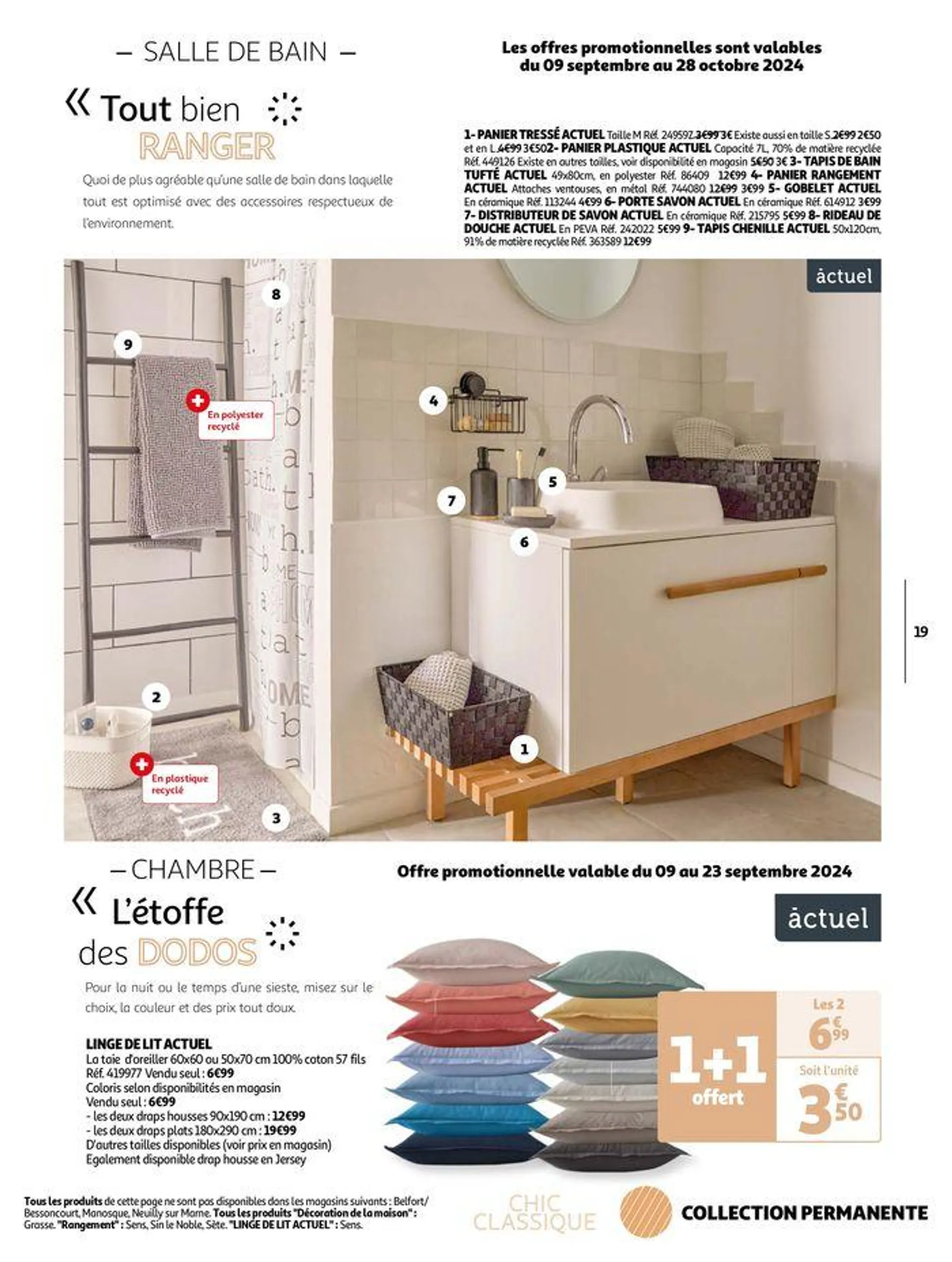 Collection Déco : Si bien chez soi du 10 septembre au 28 octobre 2024 - Catalogue page 19