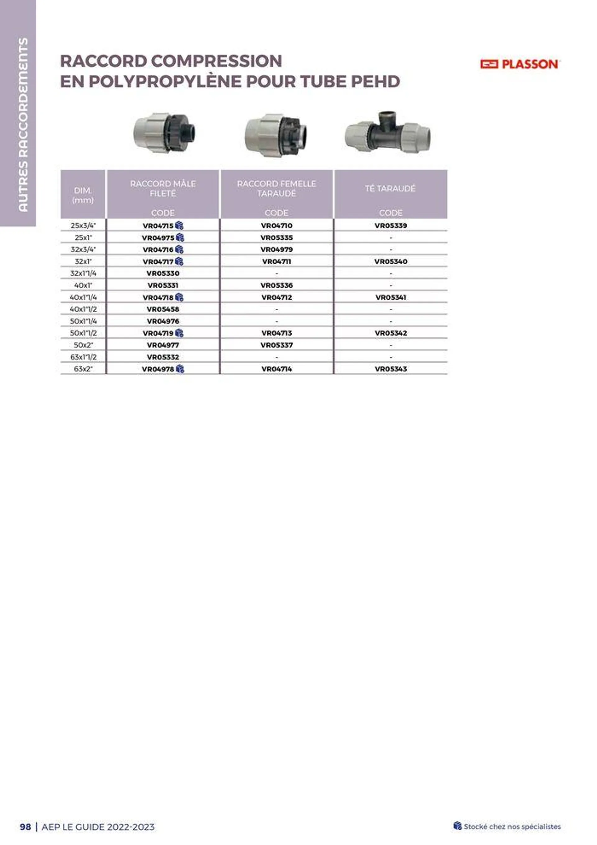 Guide - Adduction deau potable - 98