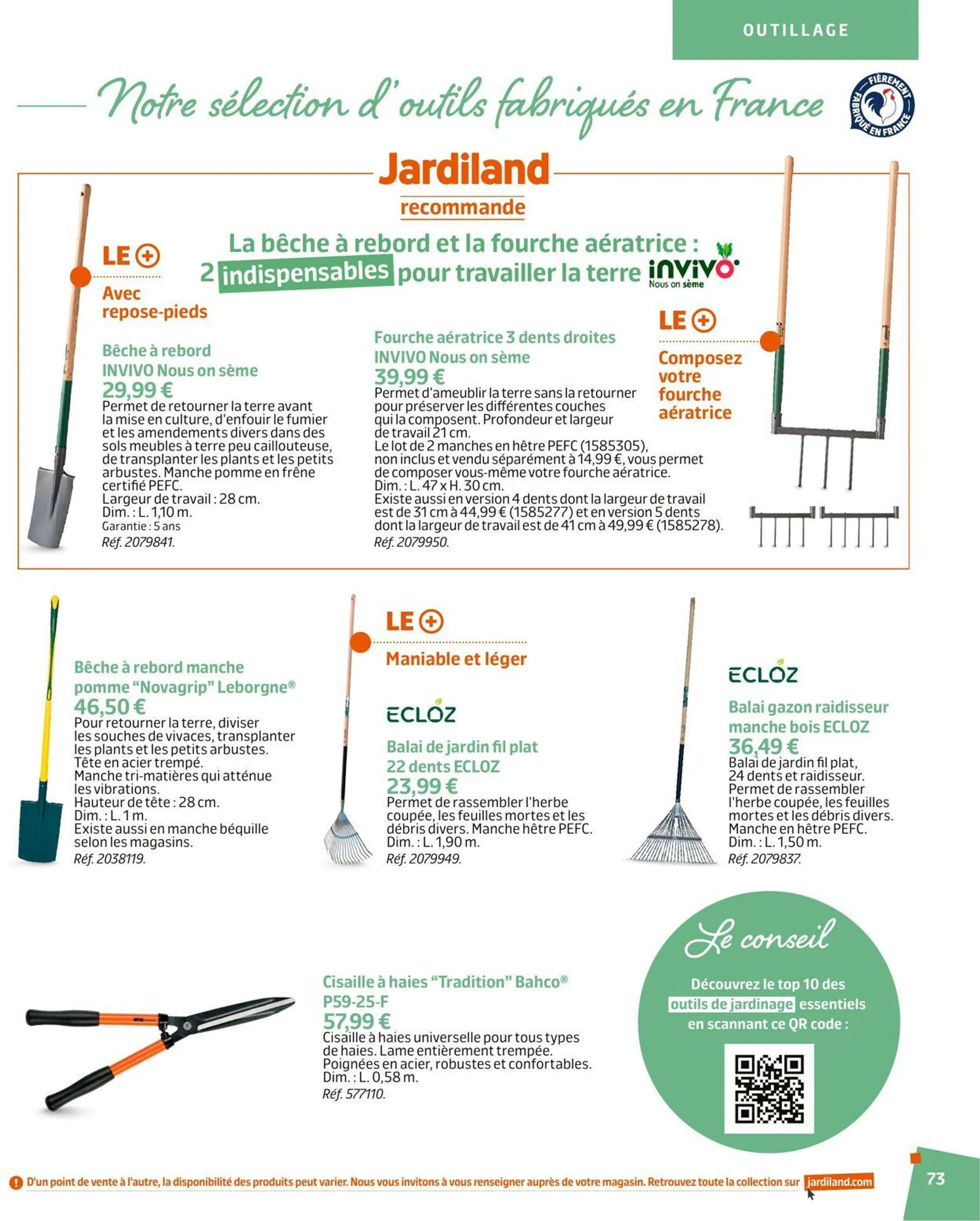 Jardiland Catalogue actuel du 1 mars au 31 août 2024 - Catalogue page 73