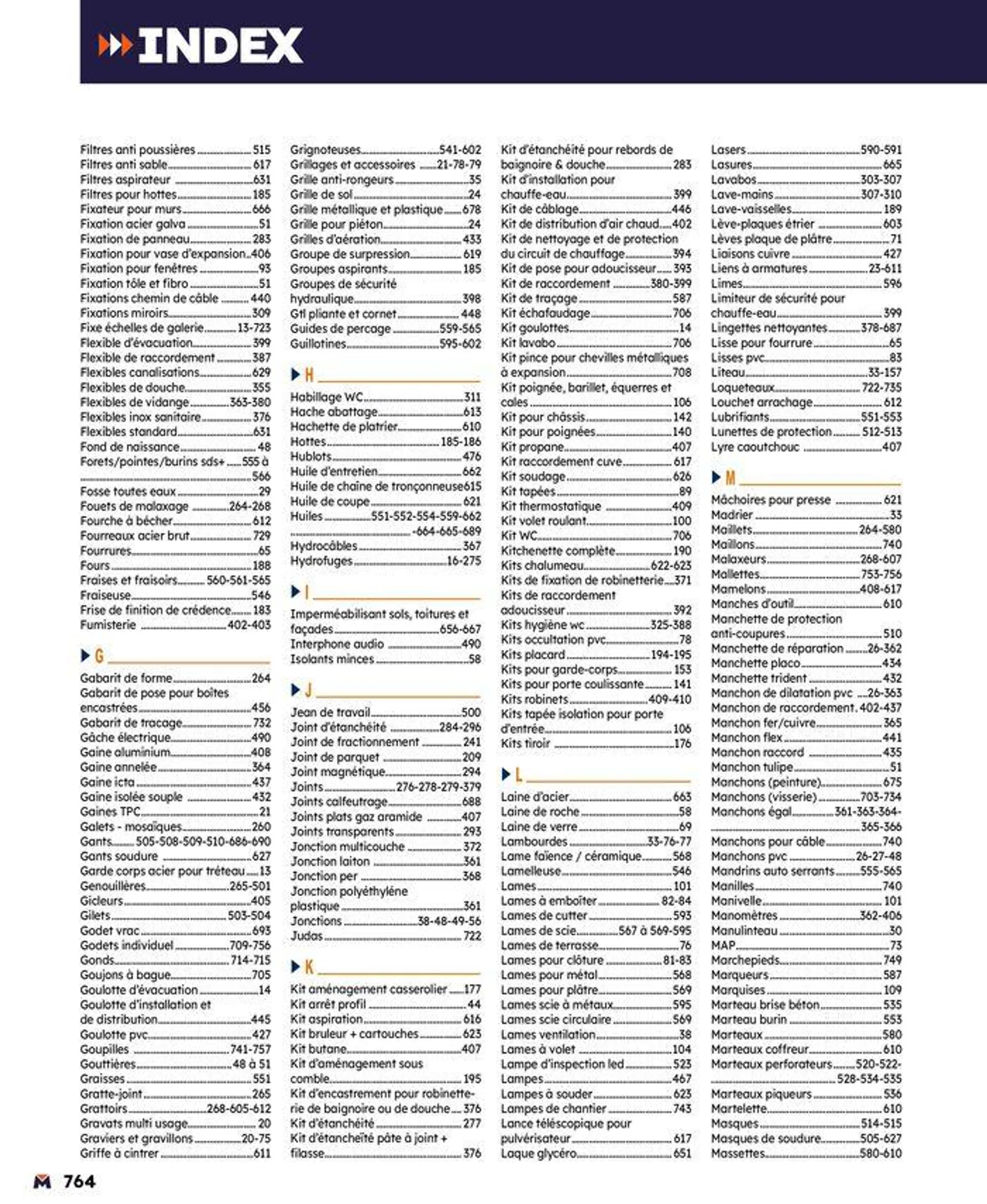 Guide produits 2024 du 15 mars au 31 décembre 2024 - Catalogue page 764