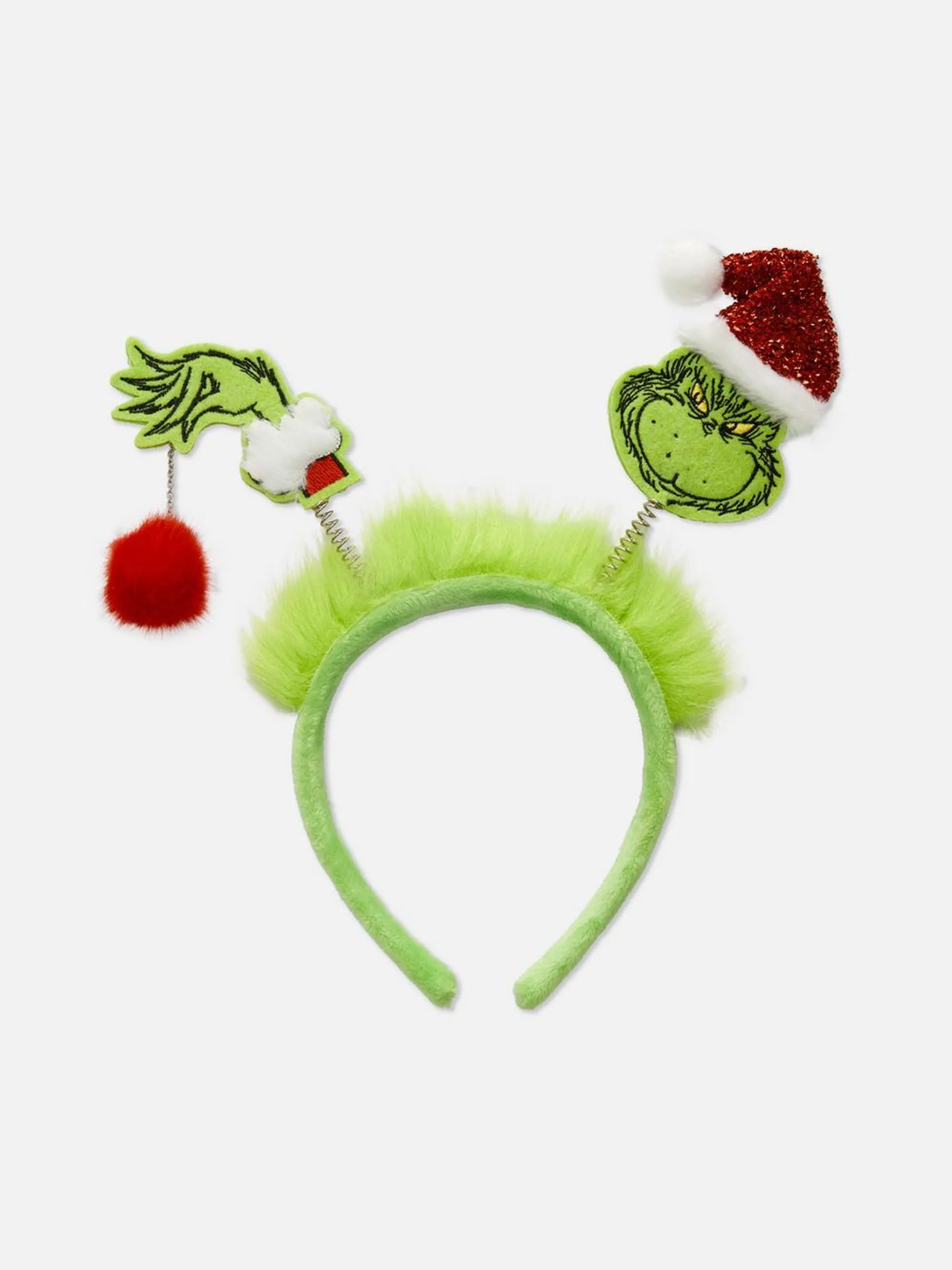 Serre-tête avec décoration à ressort Le Grinch